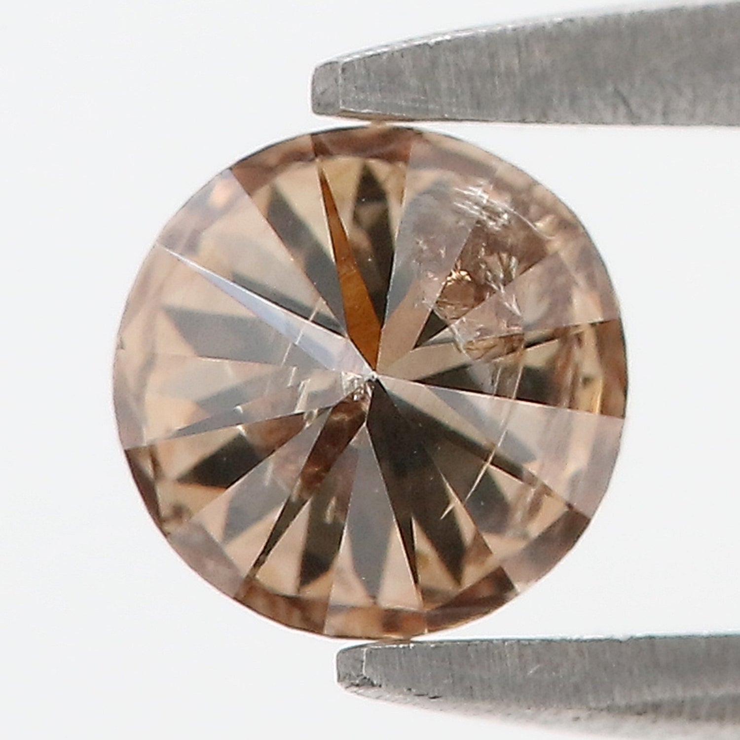 0.48 Ct Natural Loose Round Shape Diamond Brown Color Round Cut Diamond 4.85 MM Natural Brown Diamond Round Brilliant Cut Diamond LQ775
