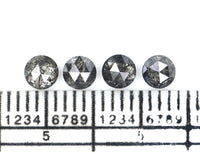 Natural Loose Round Rose Cut Diamond, Salt And Pepper Round Diamond, Natural Loose Diamond, Rose Cut Diamond, 1.02 CT Round Shape L2787