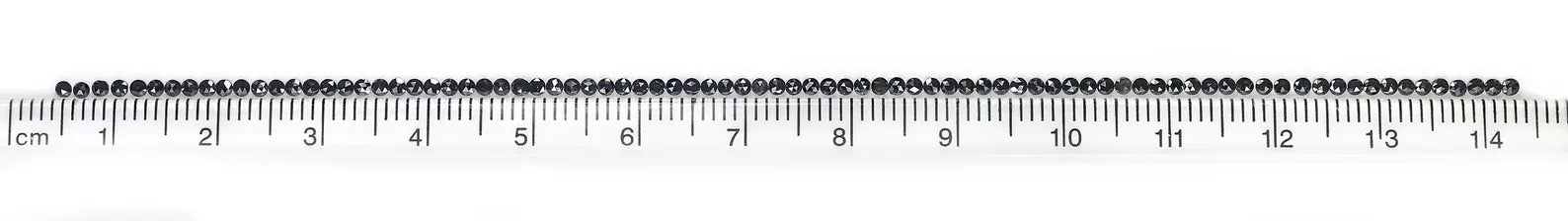 3.10 Ct Natural Loose Round Shape Diamond Black Color Round Diamond 1.55 MM Natural Loose Diamond Black Color Round Rose Cut Diamond NQ1823