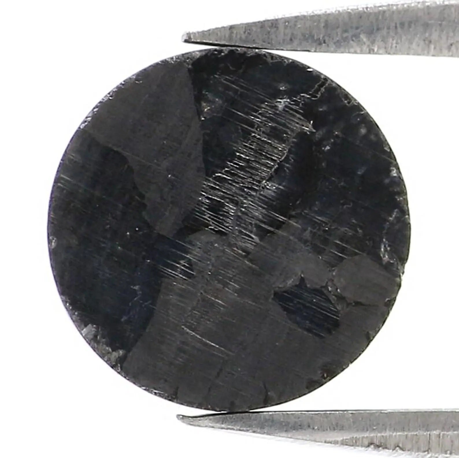 1.56 Ct Natural Loose Round Shape Diamond Black Color Round Cut Diamond 7.35 MM Natural Diamond Black Color Round Rose Cut Diamond NQ1680