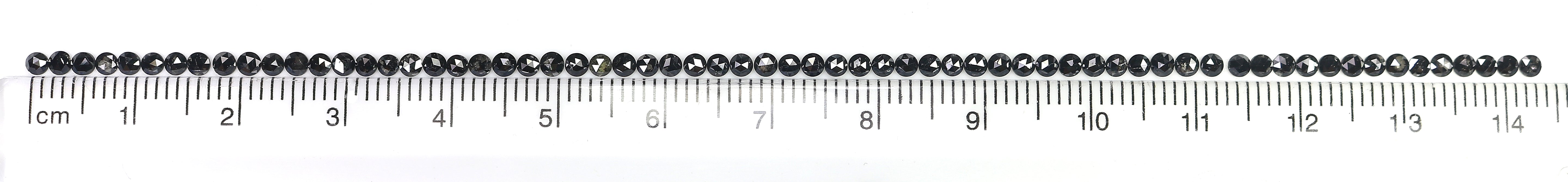 3.21 CT Natural Loose Round Rose Cut Diamond Black Color Round Shape Diamond 2.10 MM Natural Loose Black Color Round Rose Cut Diamond LQ1842