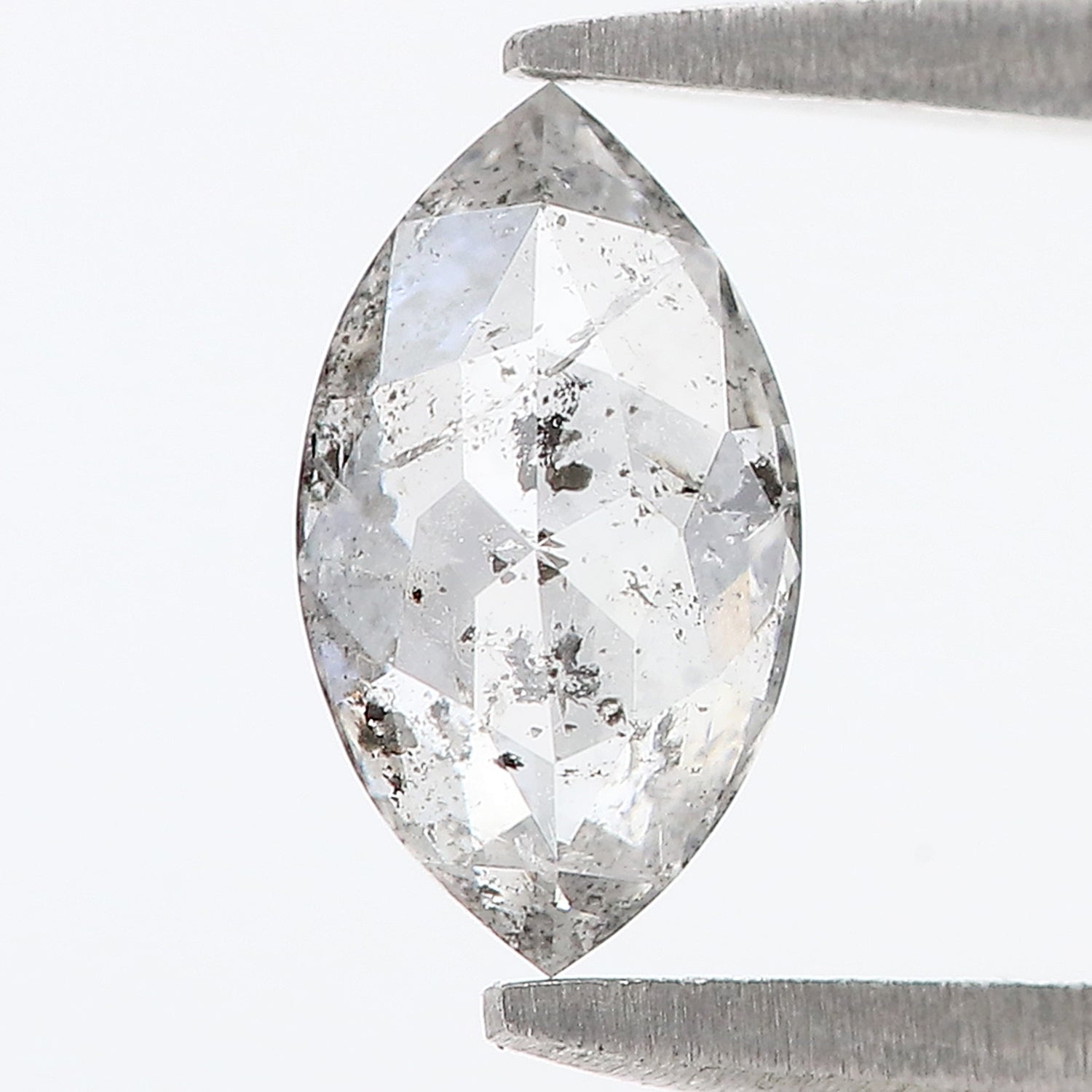 0.72 CT Natural Loose Marquise Shape Diamond Salt And Pepper Marquise Diamond 8.20 MM Natural Black Grey Color Marquise Cut Diamond L3457