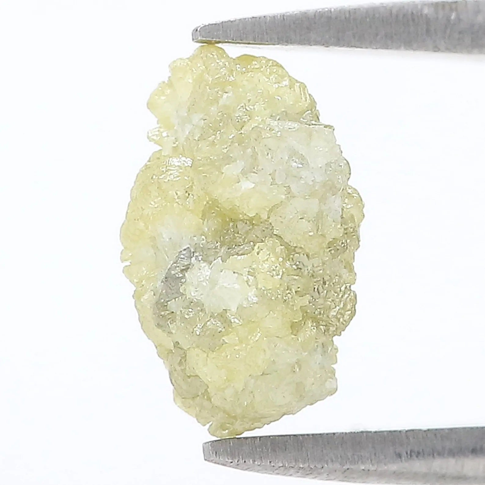 2.75 CT Natural Loose Rough Shape Diamond Yellow Color Rough Uncut Diamond 10.30 MM Natural Grey Color Rough Irregular Cut Diamond NQ2581
