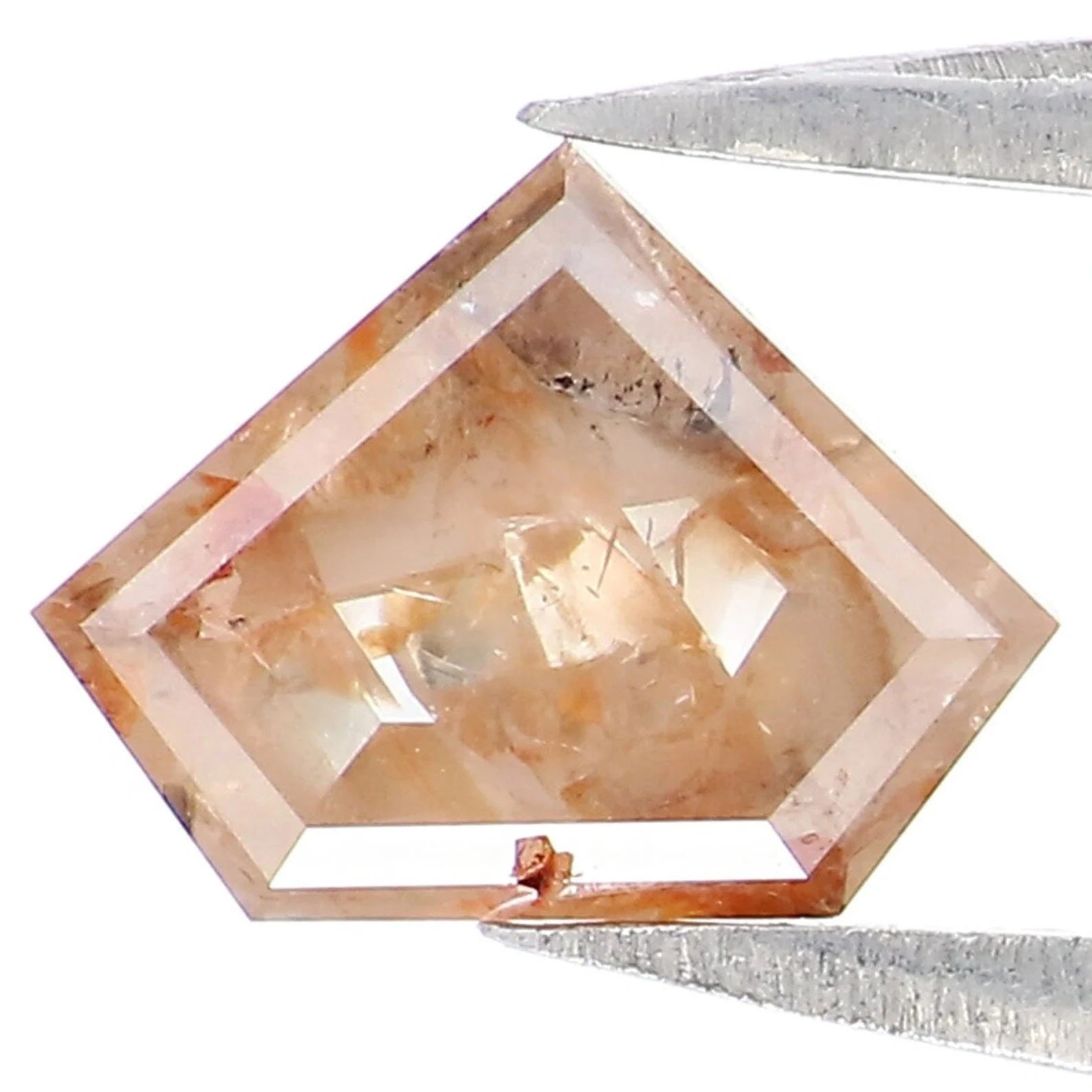 0.89 Ct Natural Loose Shield Shape Diamond Grey Brown Color Shield Cut Diamond 5.60 MM Natural Diamond Grey Brown Shield Cut Diamond NQ755