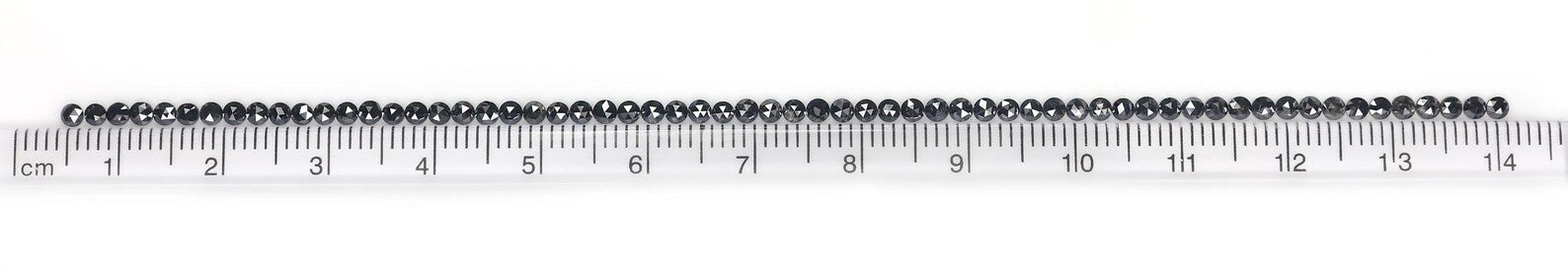 2.85 CT Natural Loose Round Shape Diamond Black Color Round Diamond 2.10 MM Natural Loose Diamond Black Color Round Rose Cut Diamond NQ1806