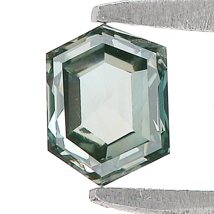 0.40 CT Natural Loose Hexagon Shape Diamond Blue Color Hexagon Cut Diamond 5.00 MM Natural Loose Blue Diamond Hexagon Rose Cut Diamond LQ573