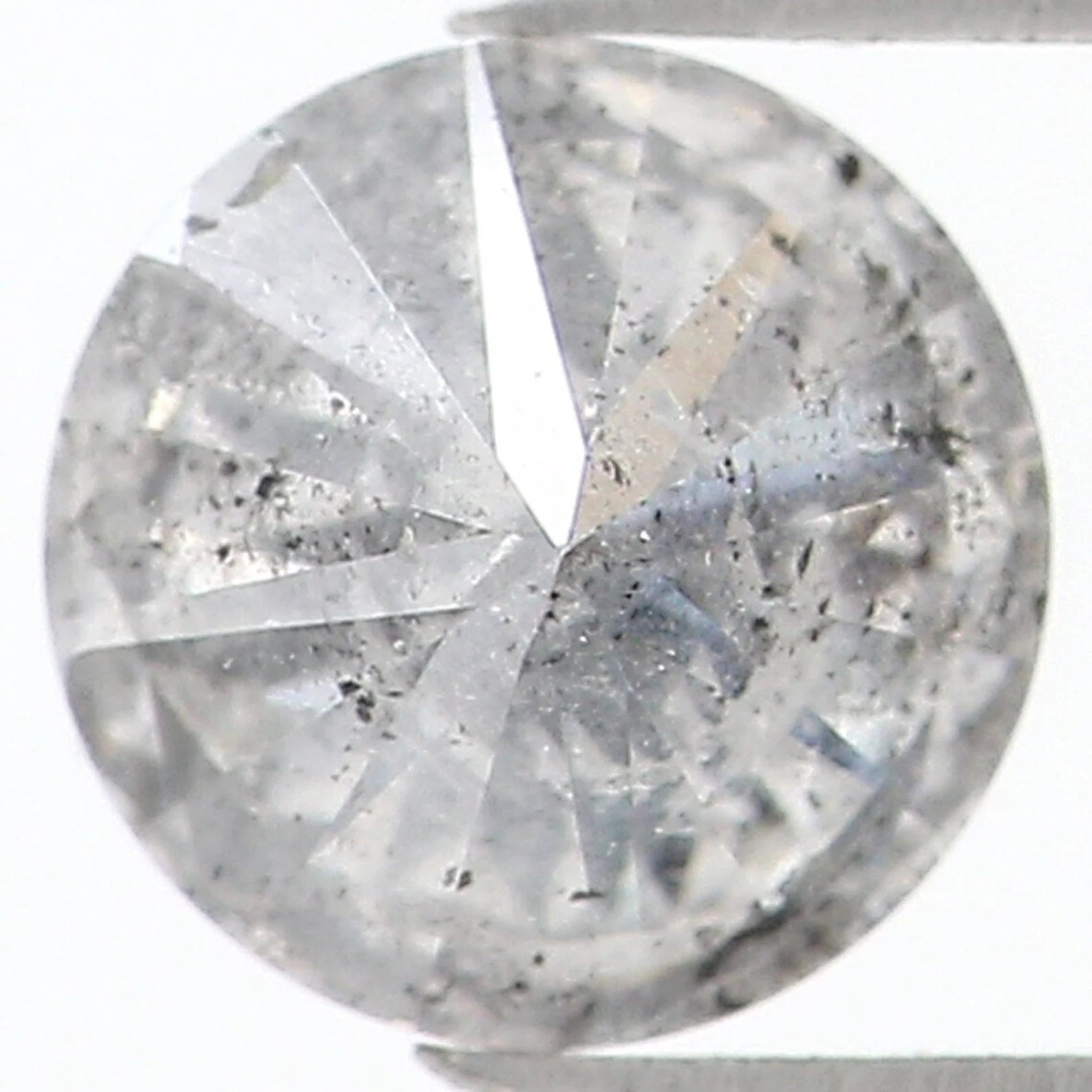 0.36 CT Natural Loose Round Shape Diamond Salt And Pepper Round Diamond 4.70 MM Natural Black Grey Color Round Brilliant Cut Diamond NQ1508