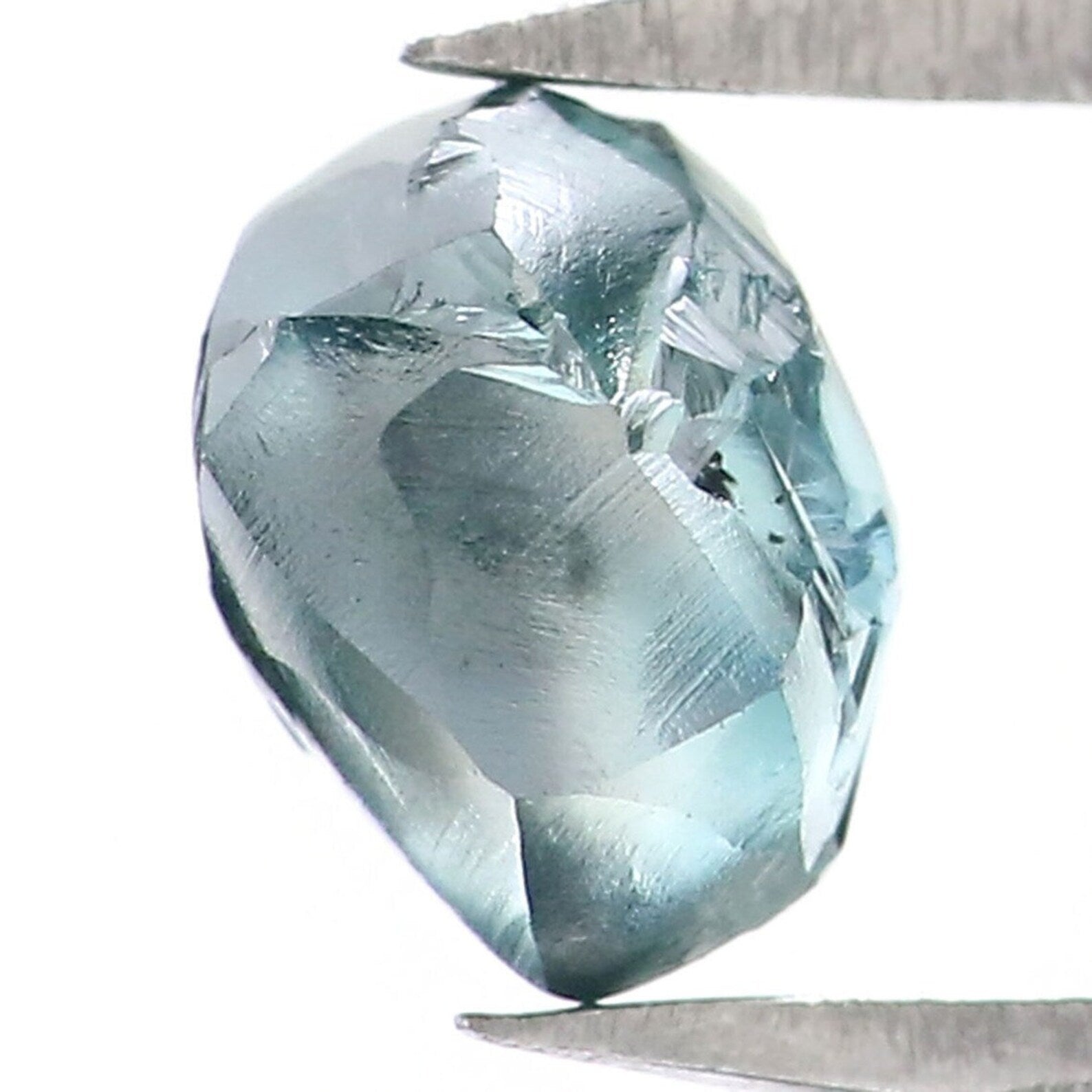 0.78 CT Natural Loose Crystal Rough Diamond Blue Color Rough Shape Diamond 5.55 MM Natural Loose Diamond Rough Irregular Cut Diamond NQ1999