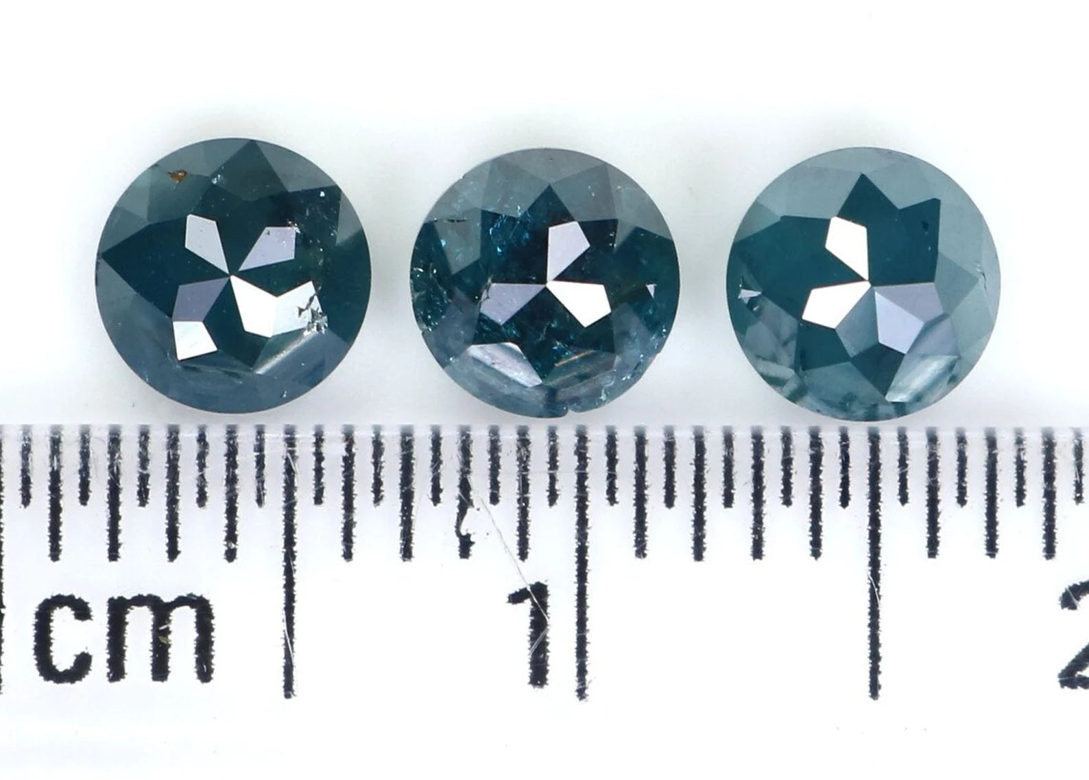 1.67 CT Natural Loose Round Shape Diamond Blue Color Round Diamond 4.60 MM Natural Loose Diamond Blue Color Round Rose Cut Diamond NQ2058