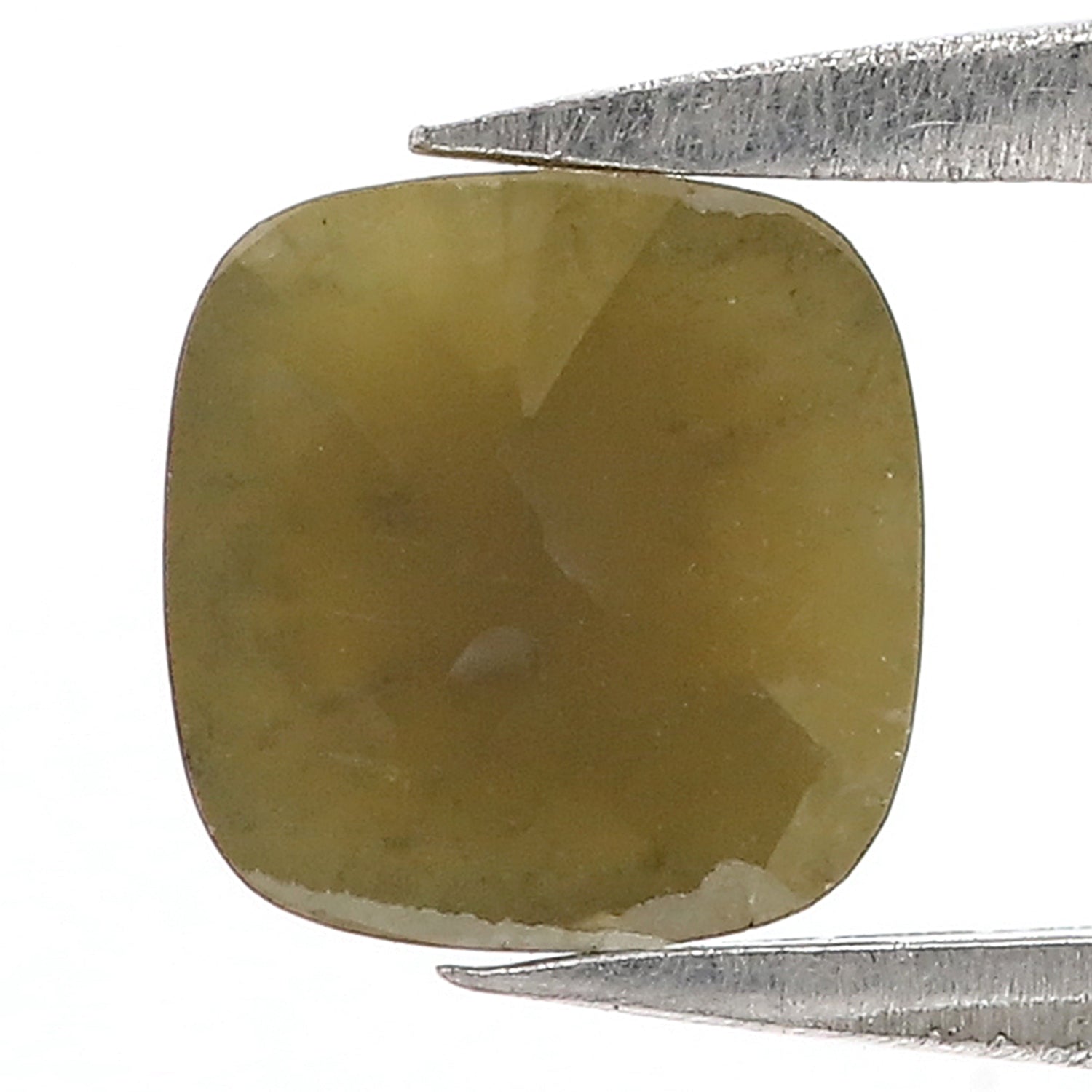 1.07 Ct Natural Loose Cushion Shape Diamond Green Color Cushion Diamond 6.25 MM Natural Diamond Green Color Cushion Rose Cut Diamond LQ3048