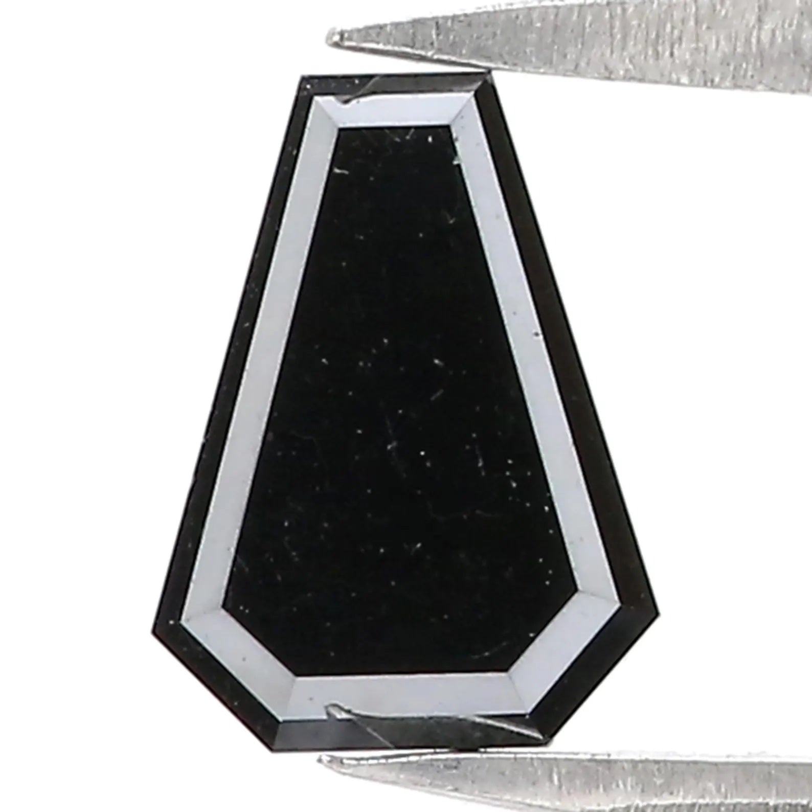 0.97 Ct Natural Loose Coffin Shape Diamond Black Color Coffin Shape Diamond 7.55 MM Natural Loose Diamond Coffin Rose Cut Diamond NQ2557