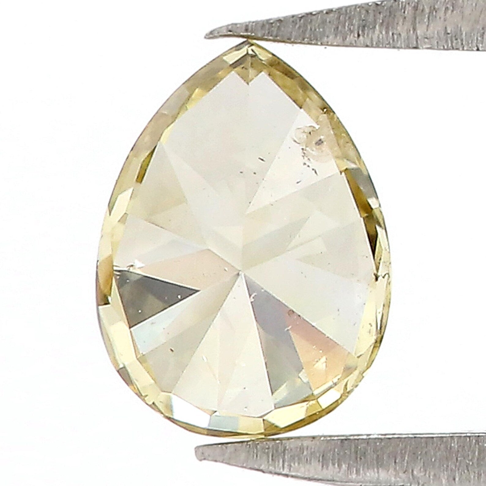0.53 Ct Natural Loose Pear Shape Diamond Yellow Color Pear Cut Diamond 6.00 MM Natural Loose Yellow Color Pear Brilliant Cut Diamond QN6985