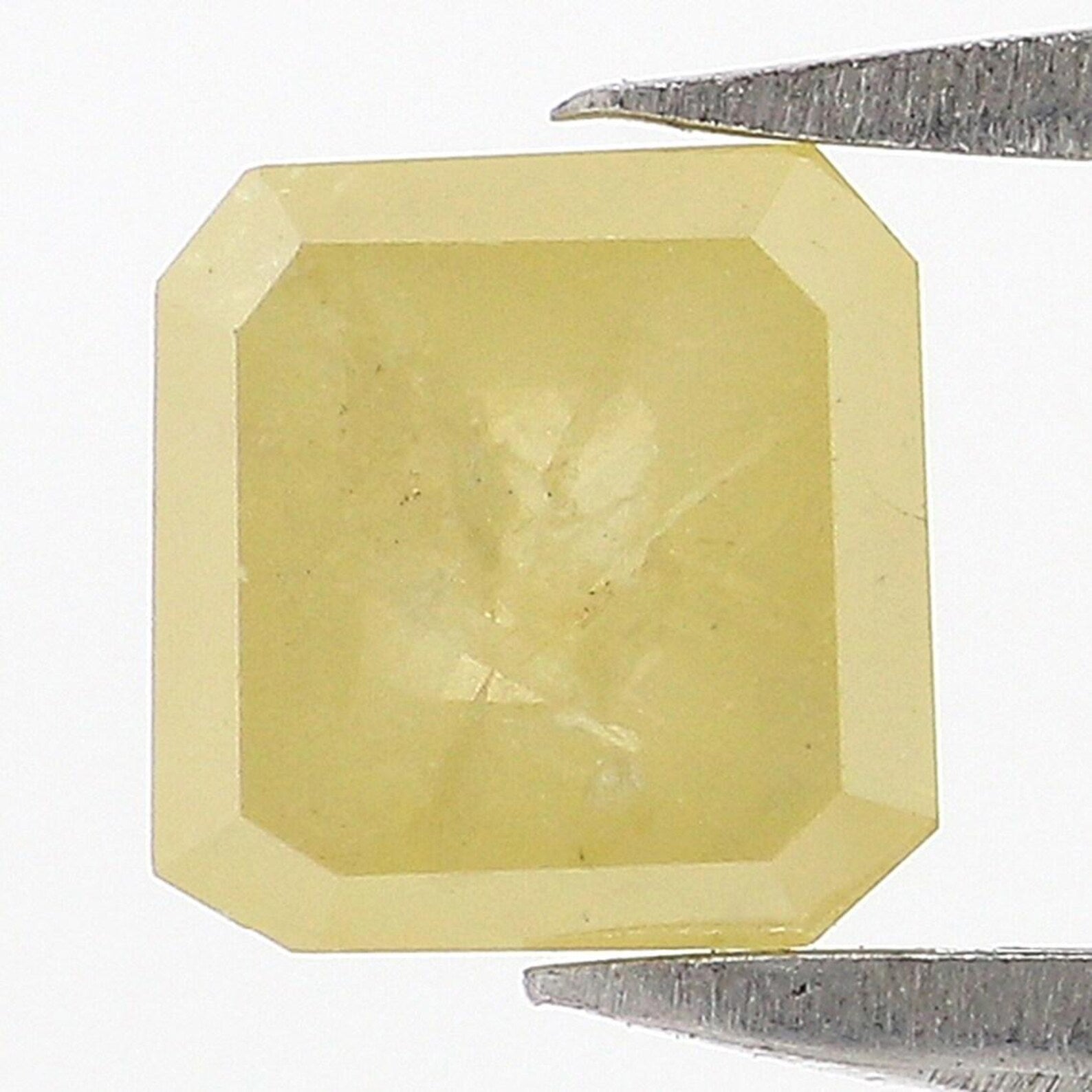 0.80 CT Natural Loose Radiant Shape Diamond Yellow Color Radiant Diamond 5.00 MM Natural Loose Yellow Color Radiant Rose Cut Diamond NQ8329