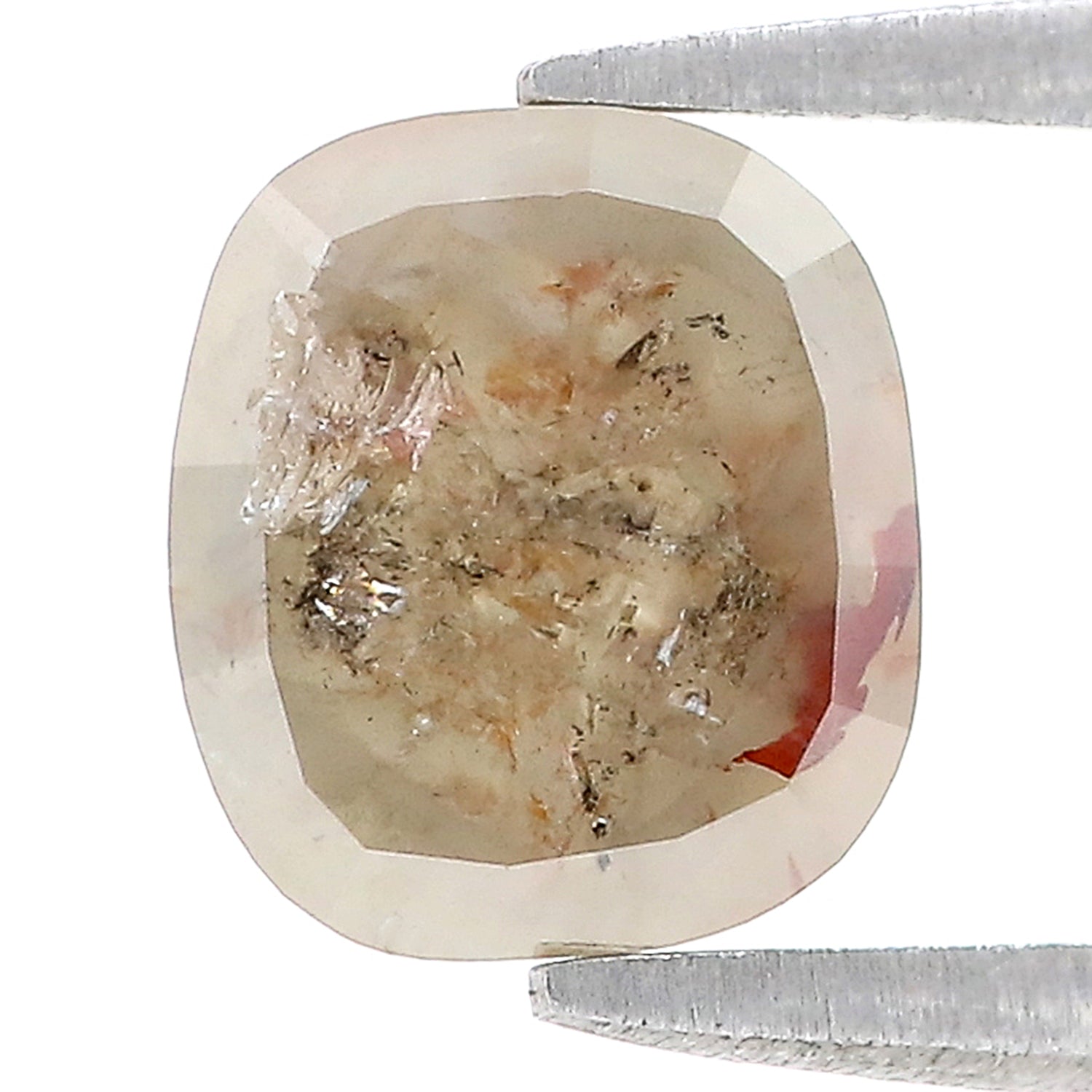 1.90 CT Natural Loose Oval Shape Diamond Grey Color Oval Cut Diamond 8.00 MM Natural Loose Diamond Grey Color Oval Rose Cut Diamond LQ7824