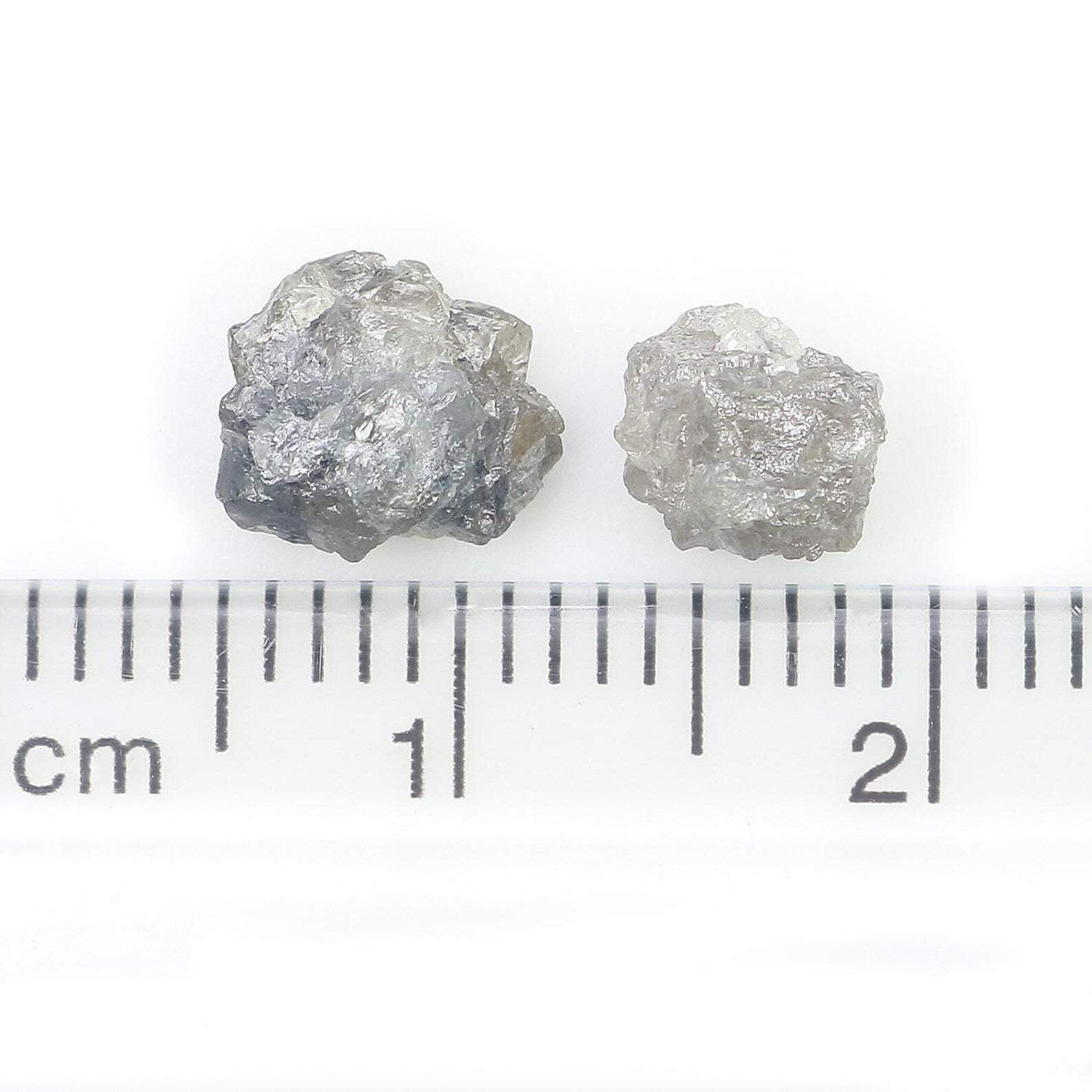 2.57 CT Natural Loose Rough Shape Diamond Black Color Rough Uncut Diamond 7.20 MM Natural Grey Diamond Rough Irregular Cut Diamond NQ2577
