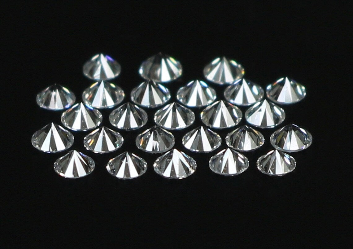 Lab Grown Loose White Diamond Round Brilliant Cut E F Color VS Clarity 0.80 To 2.00 MM Lot Lab Creted Diamond For Engagement Ring Q102