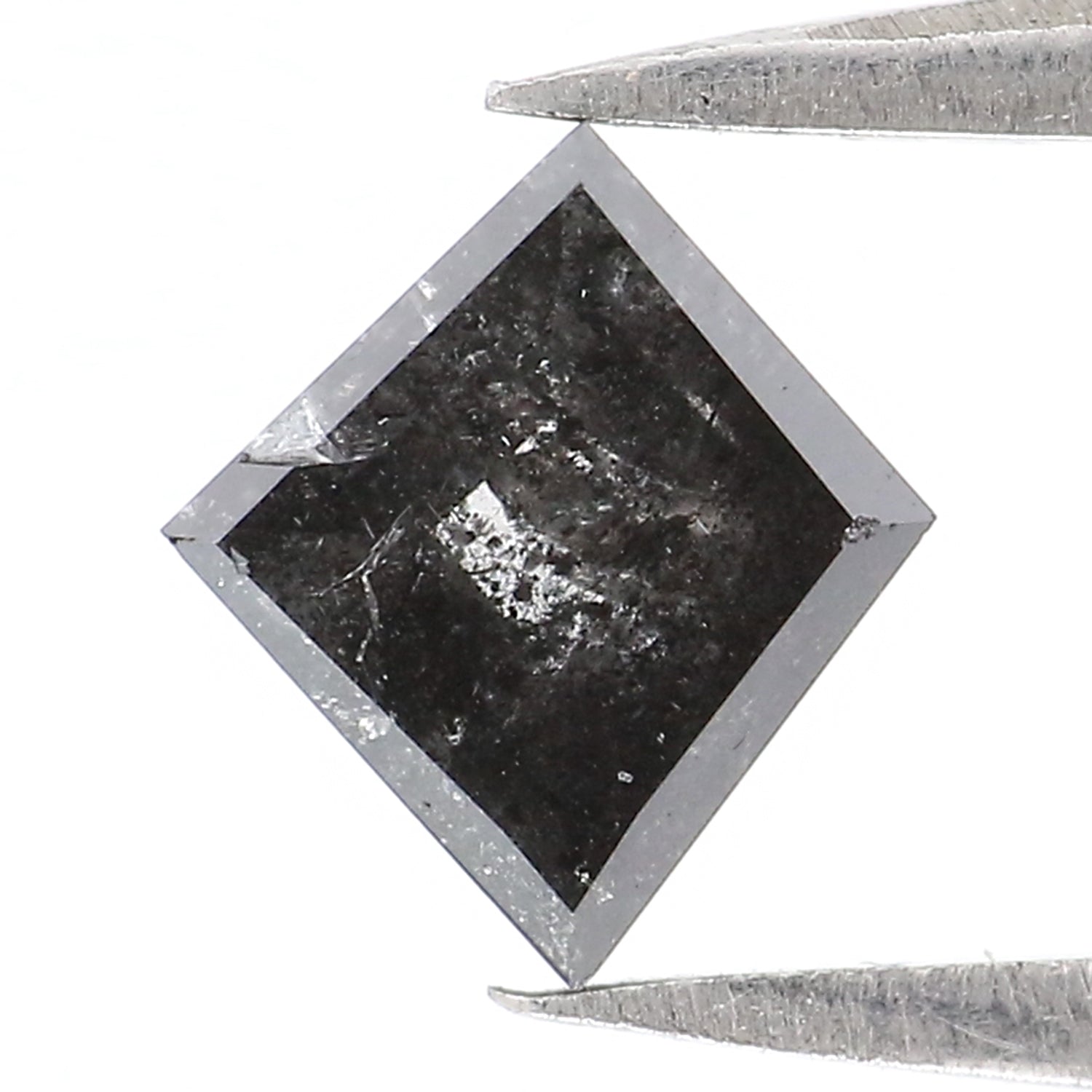 0.63 CT Natural Loose Kite Shape Diamond Salt And Pepper Kite Shape Diamond 6.90 MM Natural Black Grey Color Kite Rose Cut Diamond LQ2931