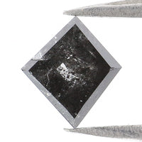 Natural Loose Kite Diamond, Salt And Pepper Kite Diamond, Natural Loose Diamond, Kite Rose Cut Diamond, Kite Cut 0.63 CT Kite Shape L2931