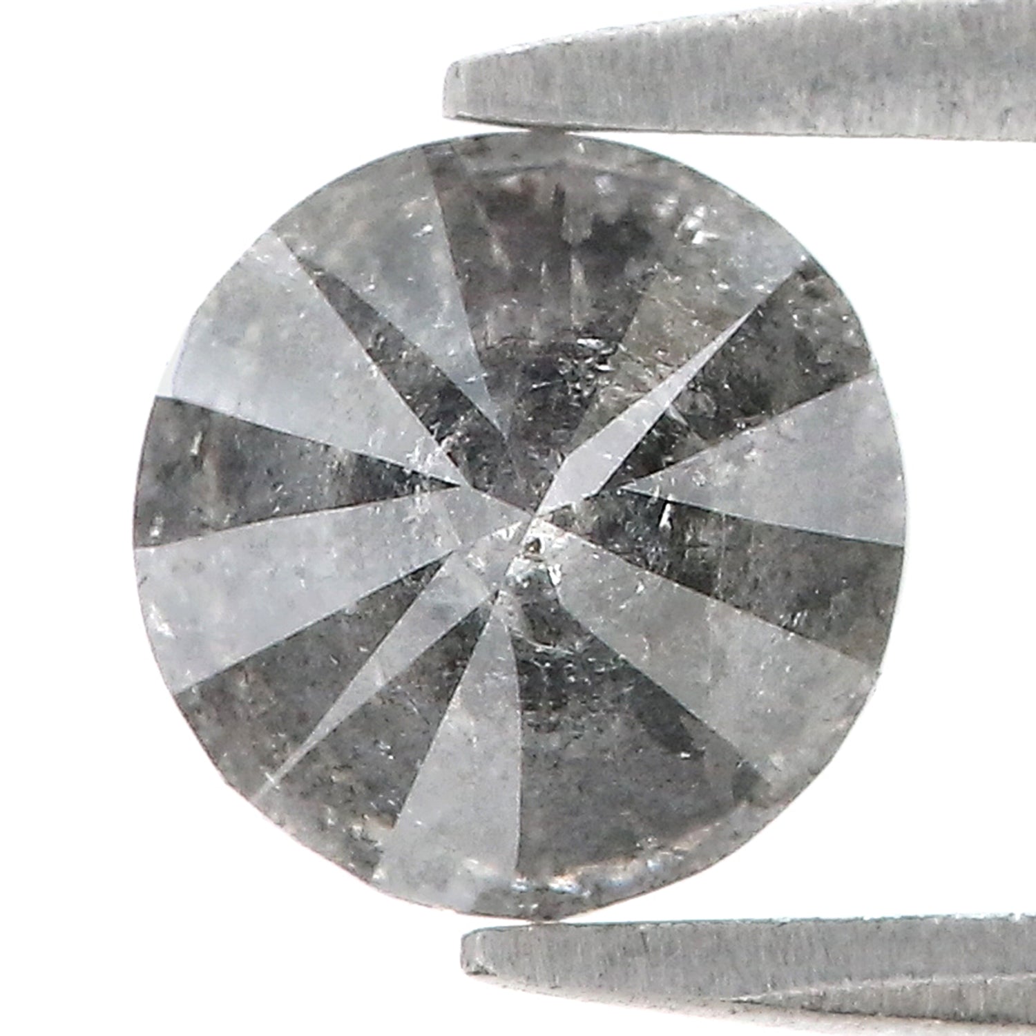 1.26 CT Natural Loose Round Shape Diamond Salt And Pepper Round Cut Diamond 6.55 MM Natural Loose Diamond Round Brilliant Cut Diamond LQ1419