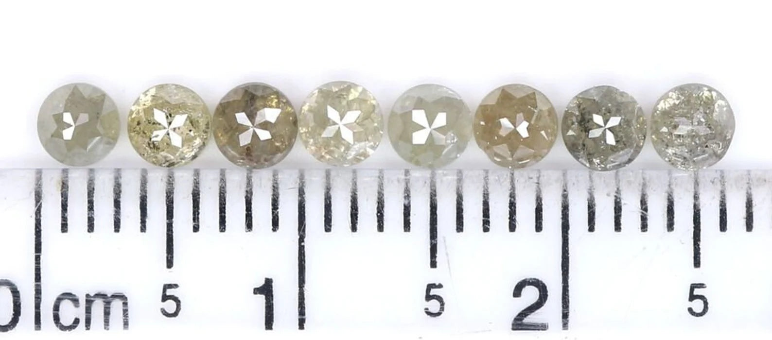 1.54 CT Natural Loose Rose Cut Diamond Grey Color Round Diamond 3.20 MM Natural Loose Diamond Grey Color Round Rose Cut Shape Diamond NQ7783