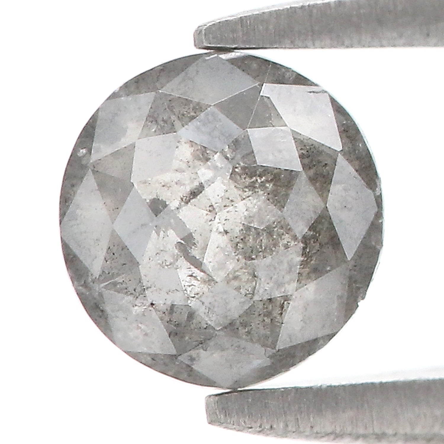 0.82 CT Natural Loose Round Rose Cut Diamond Salt And Pepper Round Shape Diamond 5.45 MM Natural Loose Diamond Round Rose Cut Diamond LQ2393