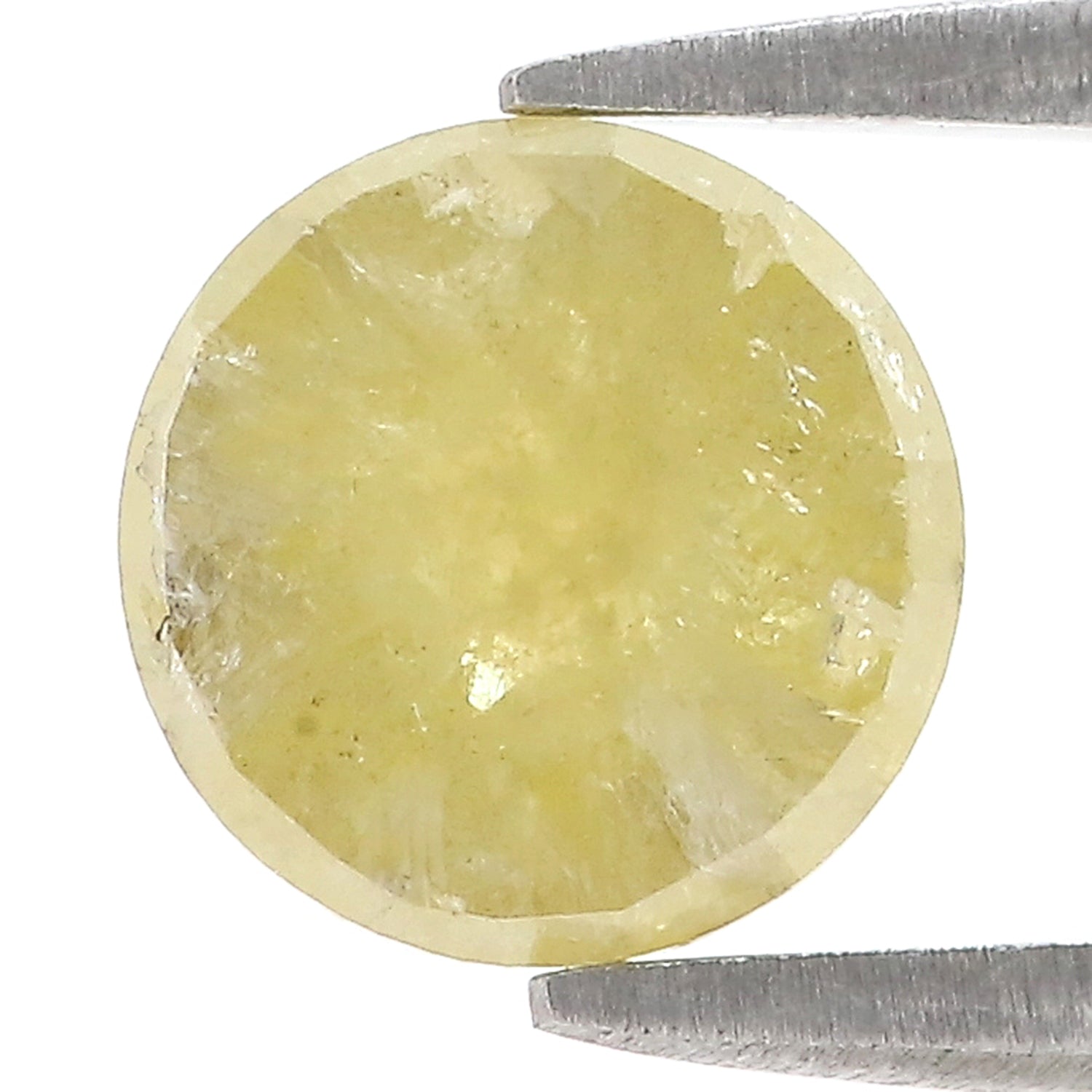 2.01 CT Natural Loose Round Rose Cut Diamond Yellow Color Round Shape Diamond 7.90 MM Natural Yellow Diamond Round Rose Cut Diamond LQ1562