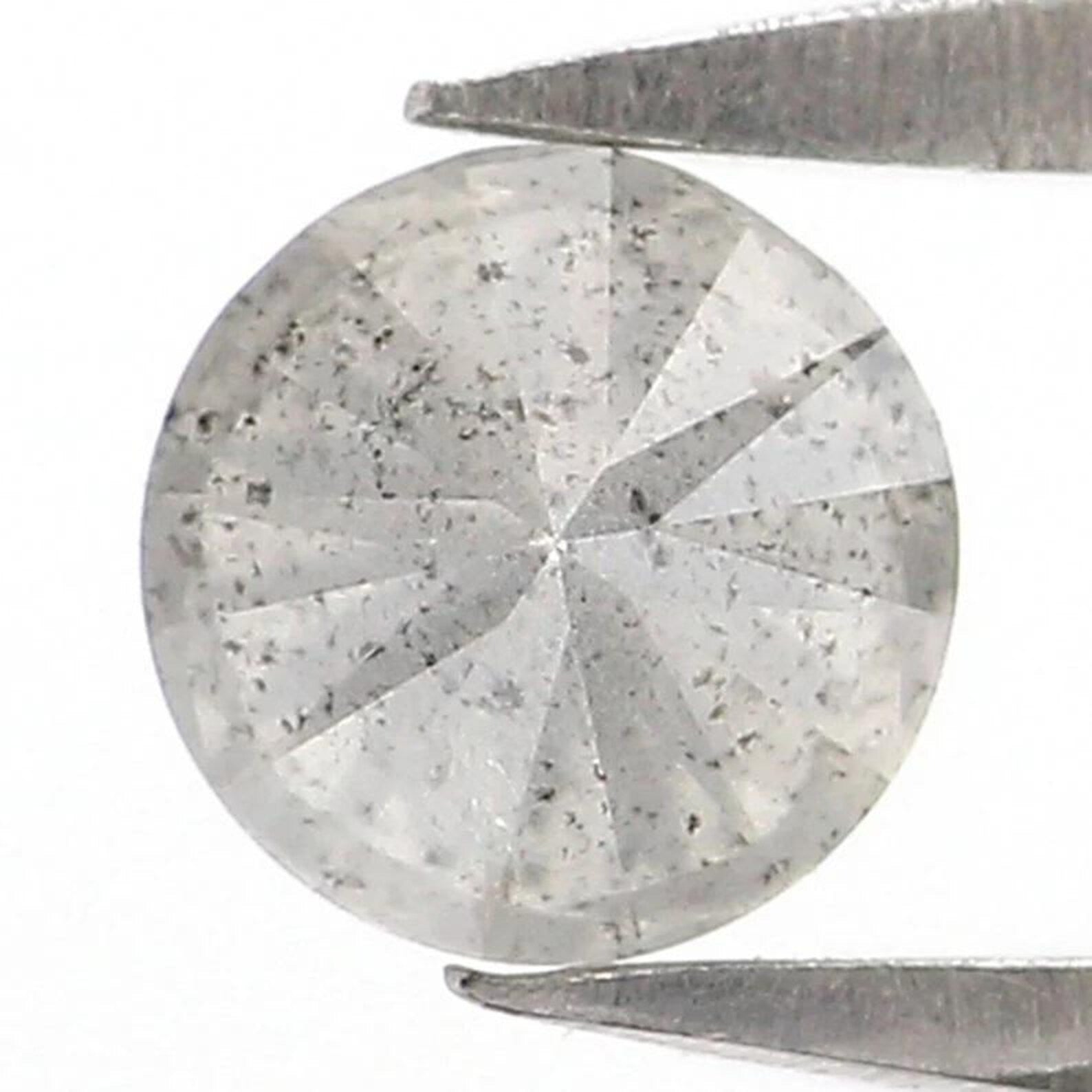 0.34 CT Natural Loose Round Cut Diamond Salt And Pepper Round Diamond 4.40 MM Natural Diamond Grey Color Round Brilliant Cut Diamond NQ8660