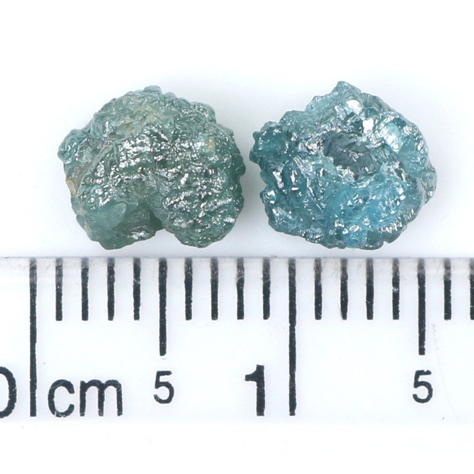 3.45 CT Natural Loose Rough Shape Diamond Blue Color Rough Cut Diamond 7.30 MM Natural Loose Diamond Blue Rough Irregular Cut Diamond NQ674