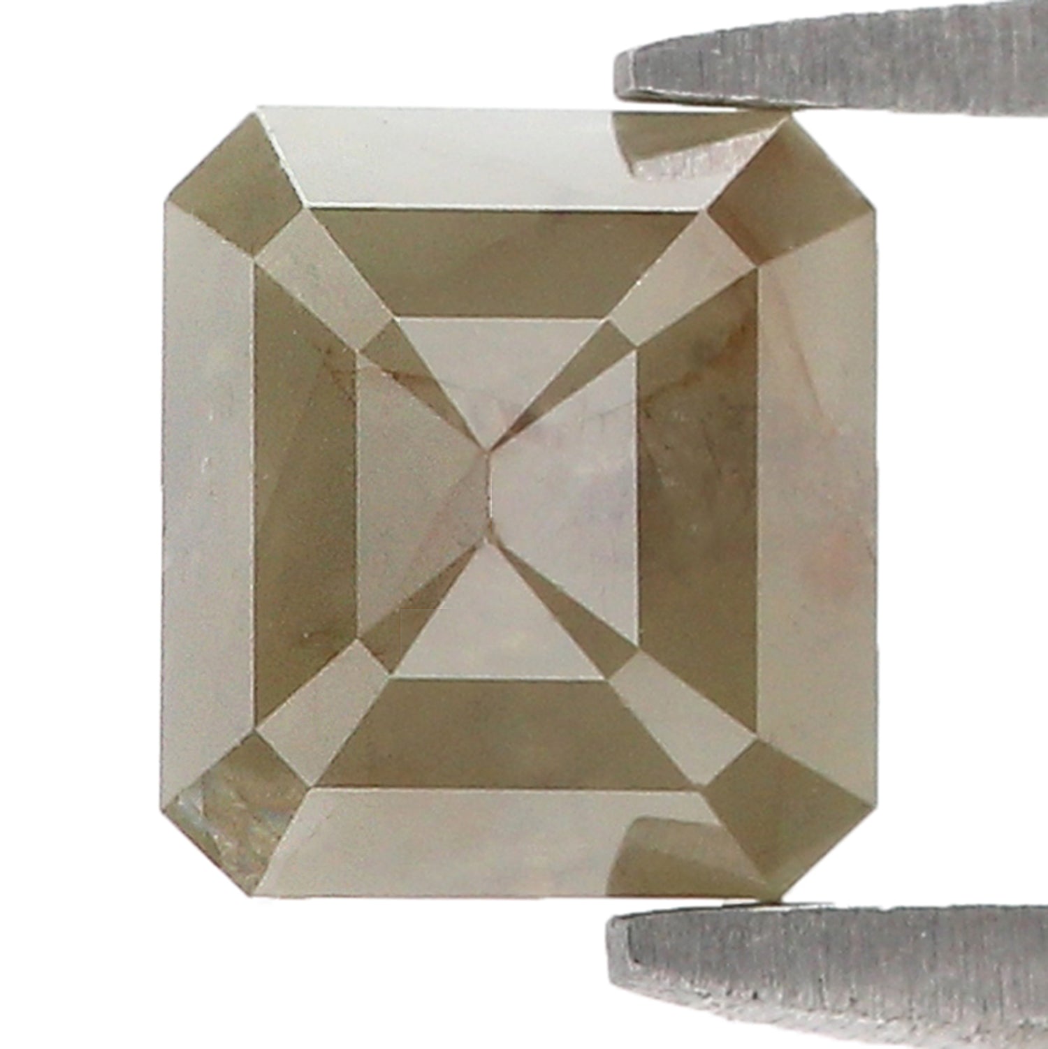 1.05 CT Natural Loose Emerald Shape Diamond Grey Color Emerald Cut Diamond 5.60 MM Natural Loose Grey Color Emerald Rose Cut Diamond N2659