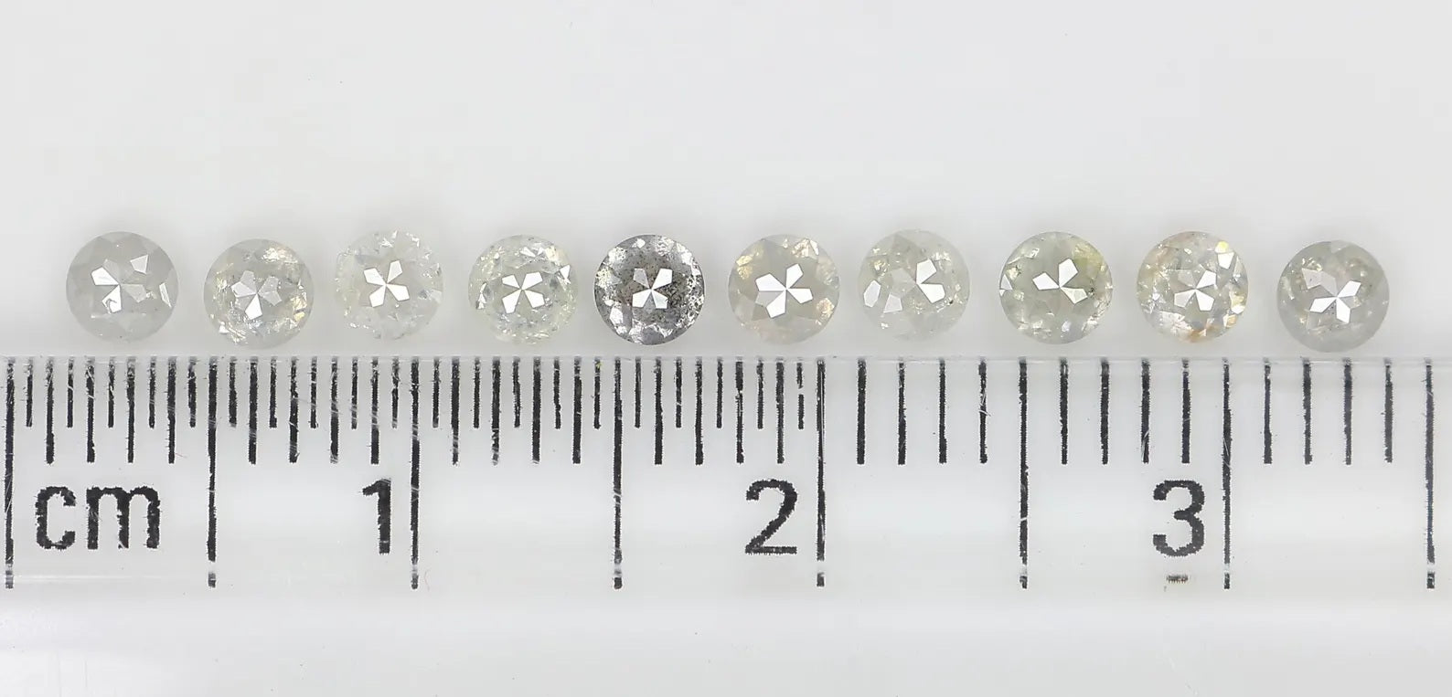 1.08 CT Natural Loose Round Shape Diamond Grey Color Round Diamond 2.75 MM Natural Loose Diamond Grey Color Round Rose Cut Diamond NQ2559