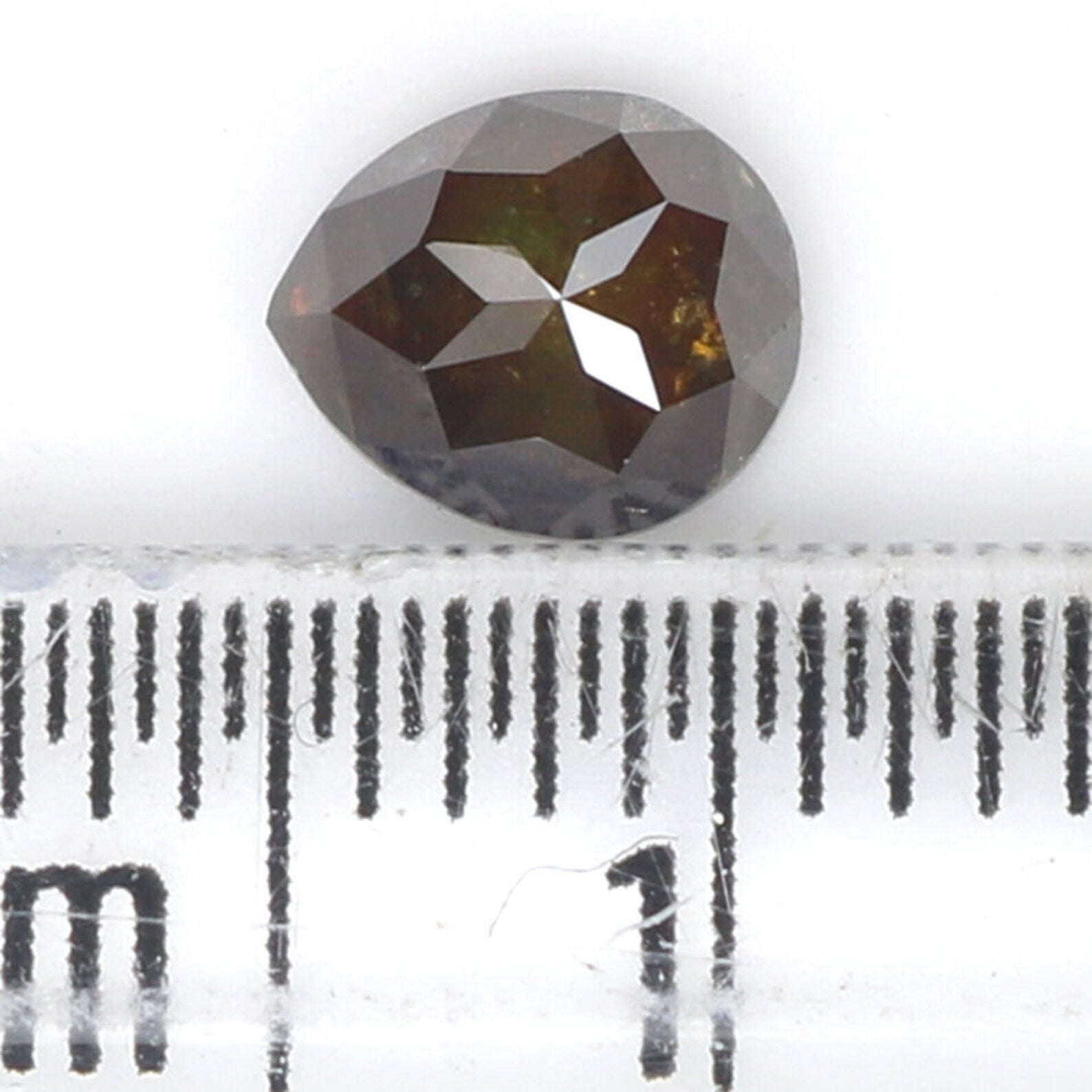 0.70 CT Natural Loose Pear Shape Diamond Grey Brown Color Pear Cut Diamond 6.10 MM Natural Loose Diamond Pear Brilliant Cut Diamond NQ9126