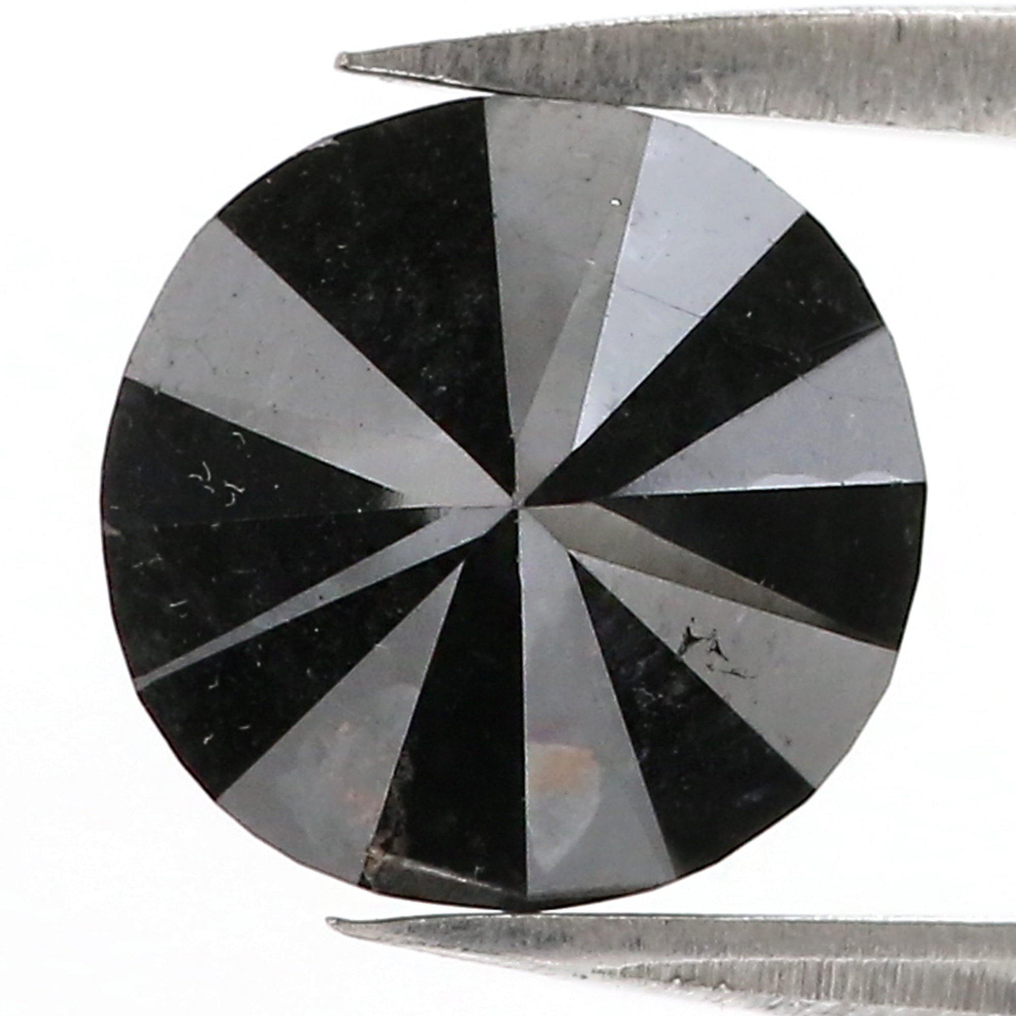 3.76 Ct Natural Loose Round Diamond Black Color Round Diamond 9.30 MM Natural Loose Diamond Black Color Round Brilliant Cut Diamond QL8487