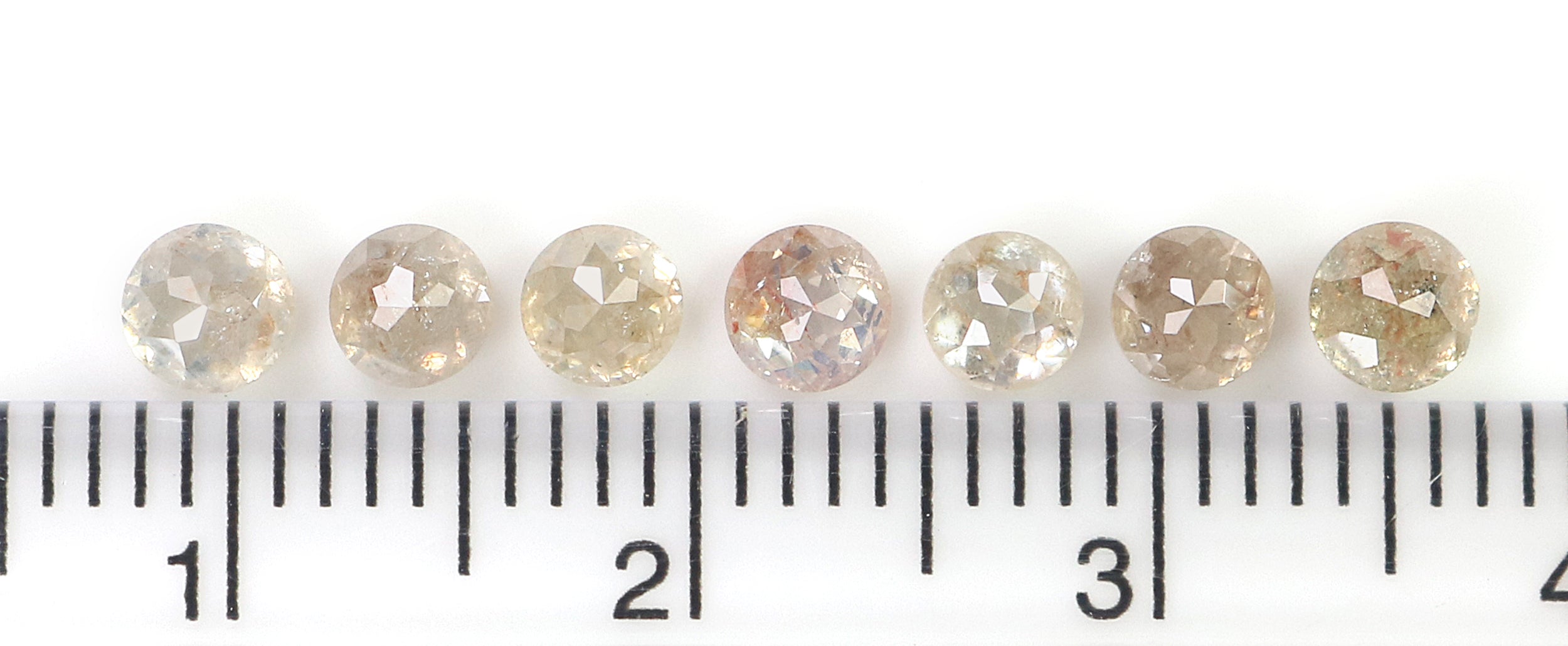 1.80 CT Natural Loose Round Rose Cut Diamond Brown Color Round Shape Diamond 3.50 MM Natural Loose Grey Color Round Rose Cut Diamond L1703