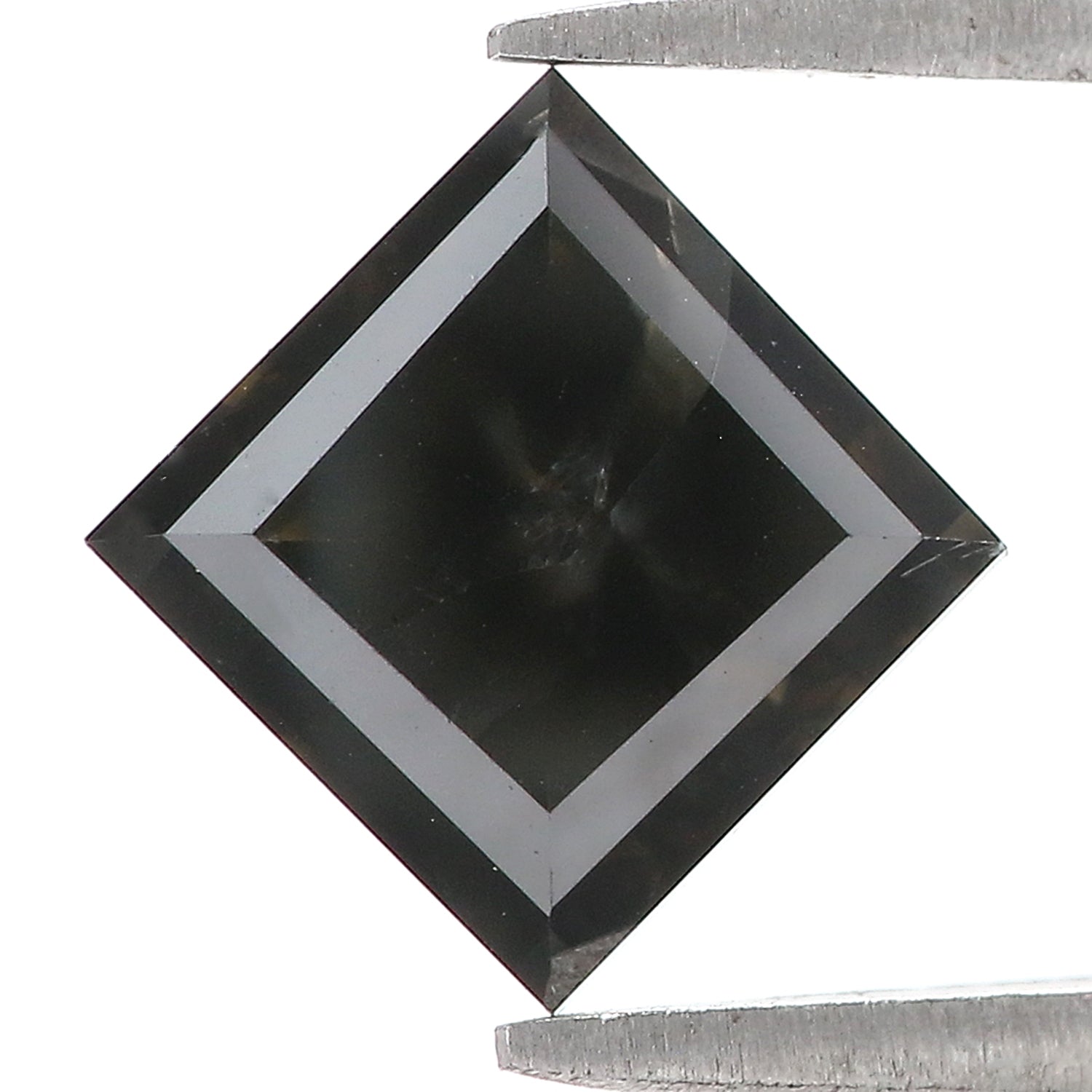 3.28 Ct Natural Loose Kite Shape Diamond Black Color Kite Shape Diamond 10.80 MM Natural Loose Black Diamond Kite Rose Cut Diamond QL9504