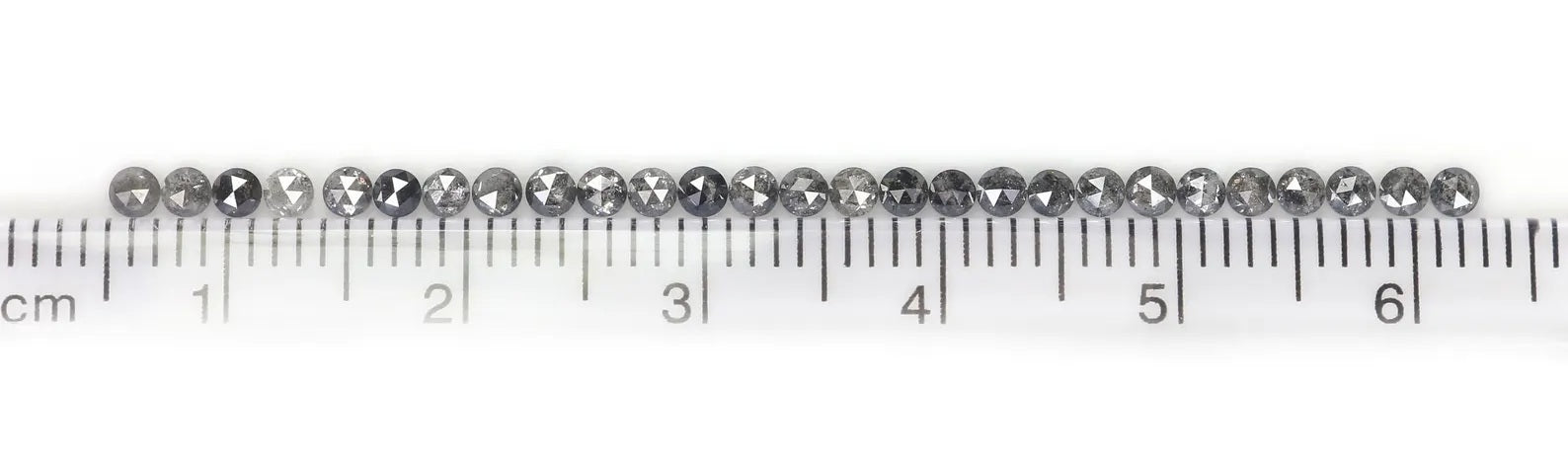 1.11 CT Natural Loose Round Shape Diamond Salt And Pepper Round Cut Diamond 2.00 MM Natural Black Grey Color Round Rose Cut Diamond NQ1835