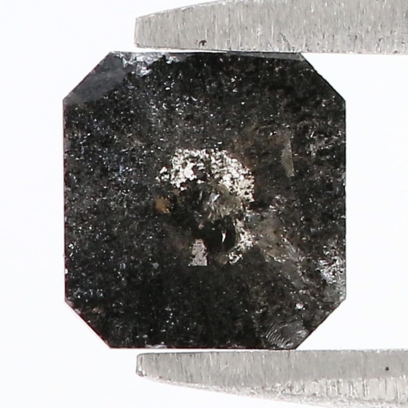 0.79 Ct Natural Loose Emerald Diamond Grey Color Emerald Diamond 5.40 MM Natural Loose Diamond Salt And Pepper Emerald Cut Diamond QN8508
