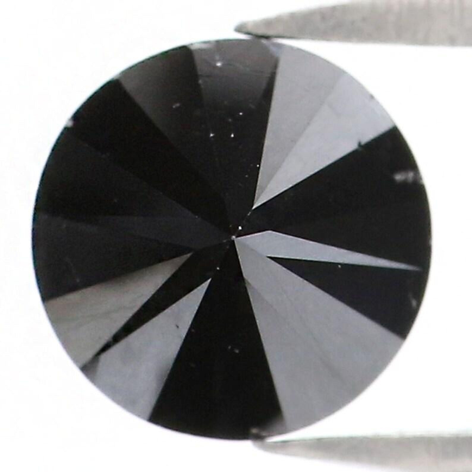 1.00 CT Natural Loose Round Shape Diamond Black Color Round Diamond 6.05 MM Natural Diamond Black Color Round Brilliant Cut Diamond NQ1978
