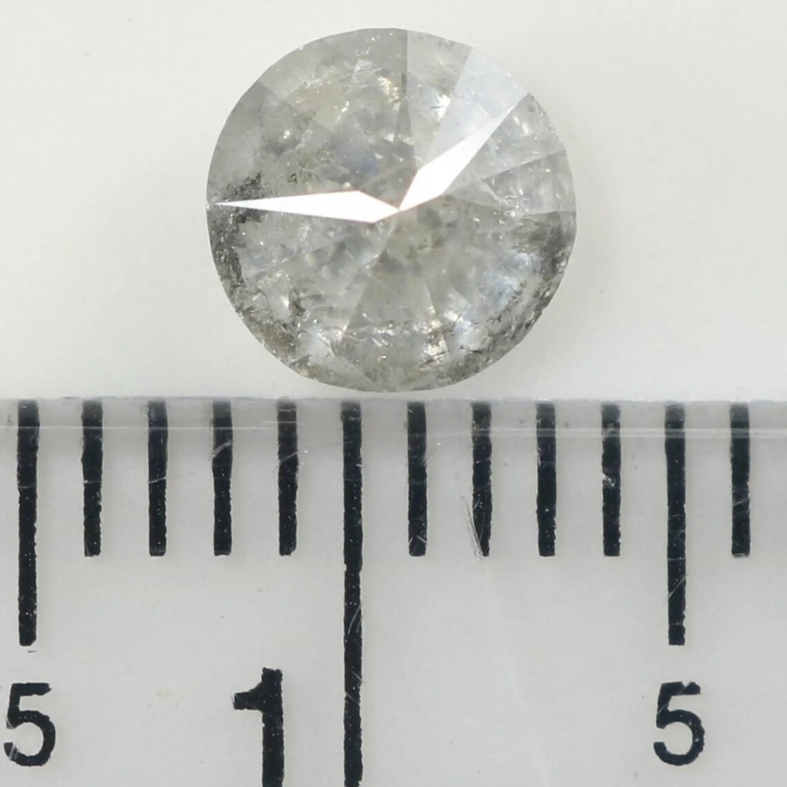 0.87 CT Natural Loose Round Shape Diamond Grey Color Round Cut Diamond 5.60 MM Natural Loose Grey Color Round Brilliant Cut Diamond NQ8944