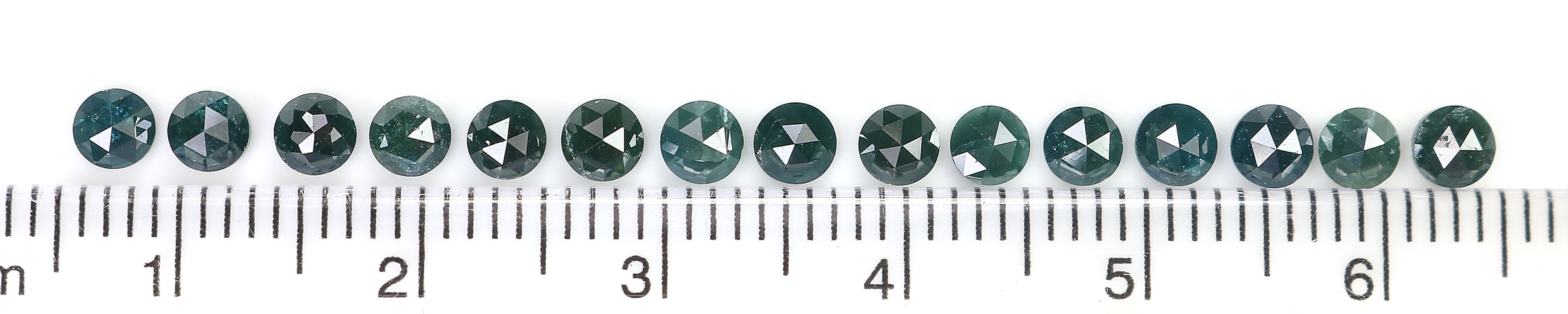 2.81 CT Natural Loose Round Rose Cut Diamond Blue Color Round Cut Diamond 3.30 MM Natural Blue Color Diamond Round Rose Cut Diamond LQ8992