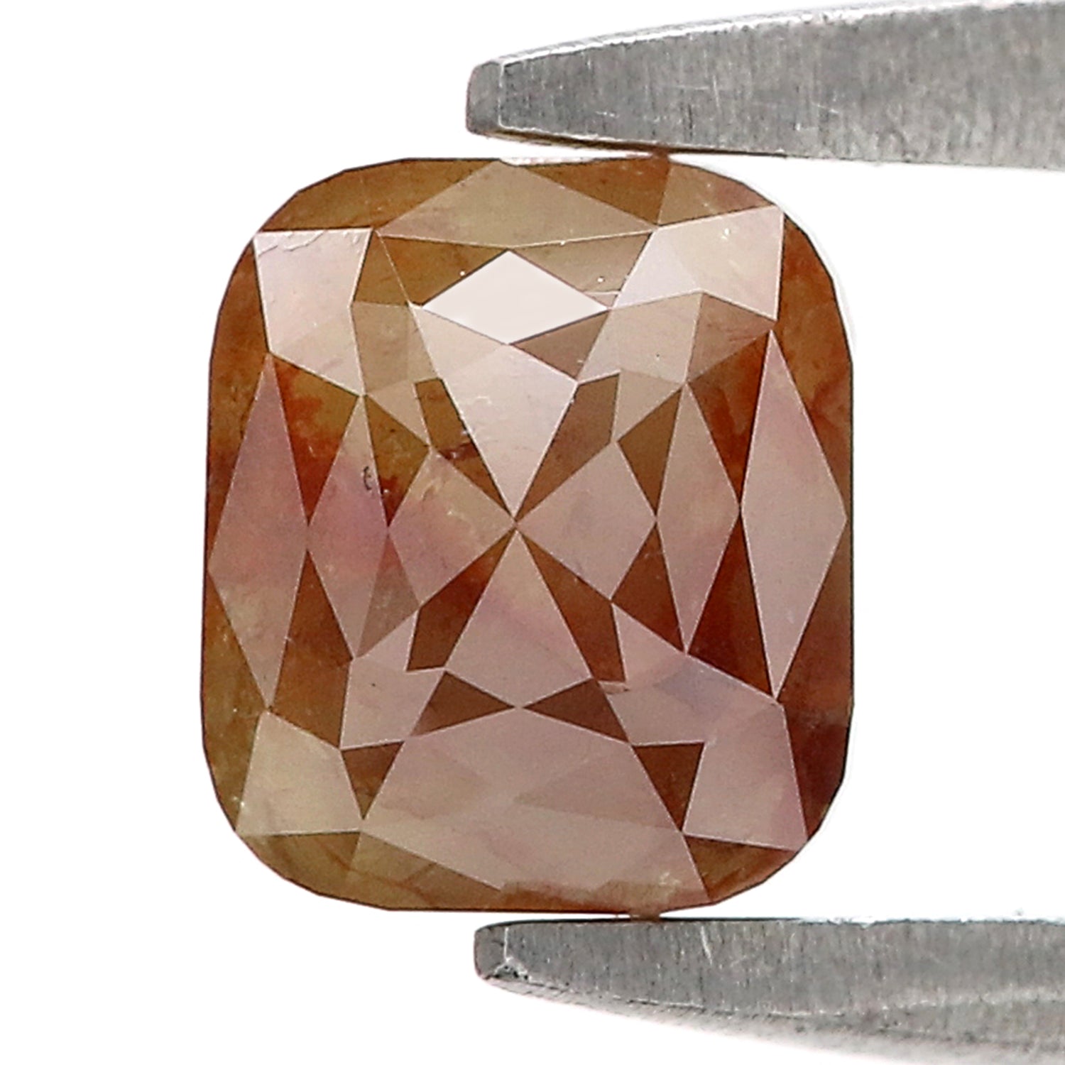 0.91 CT Natural Loose Cushion Shape Diamond Brown Color Cushion Cut Diamond 5.25 MM Natural Loose Diamond Cushion Rose Cut Diamond N2668