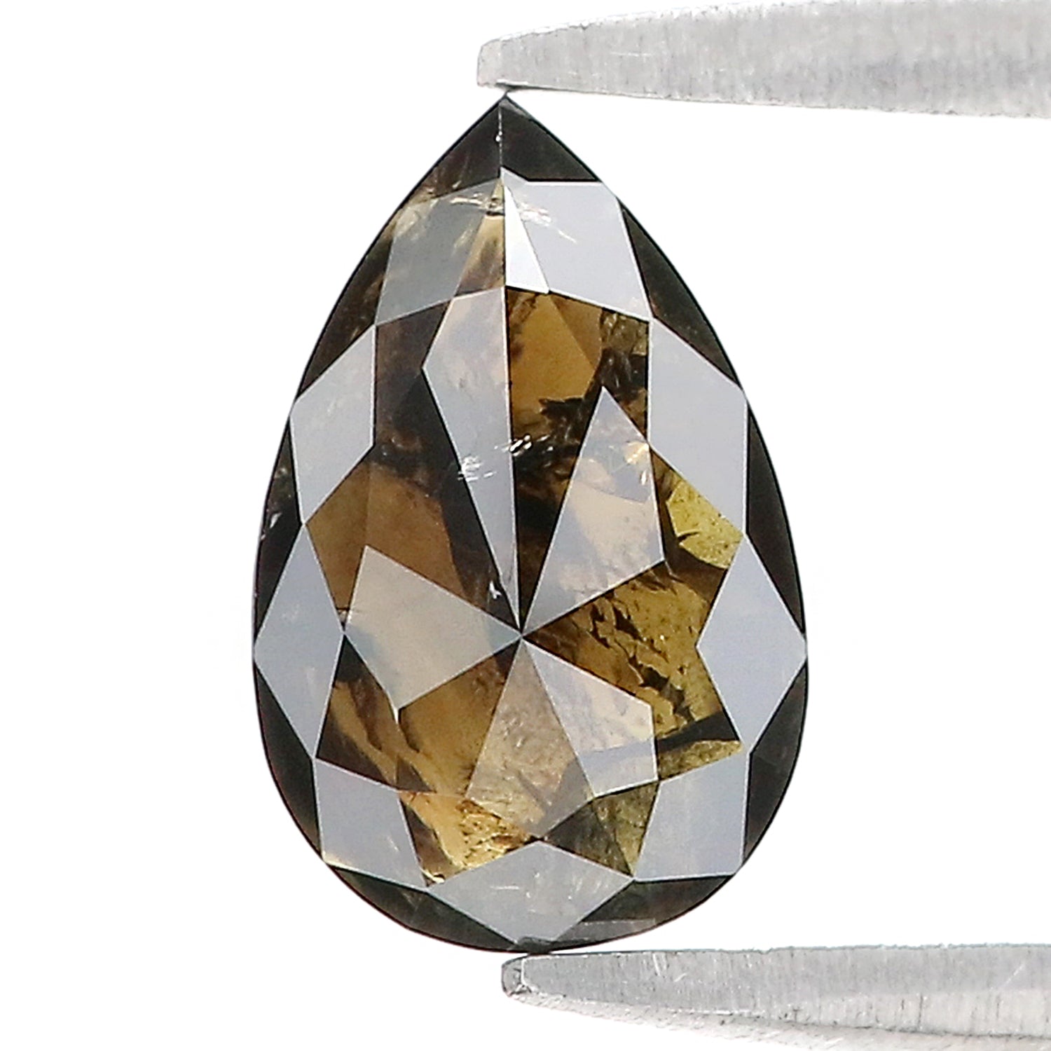 1.13 CT Natural Loose Pear Shape Diamond Brown Color Pear Cut Diamond 8.80 MM Natural Brown Pear Cut Diamond Pear Rose Cut Diamond N2618