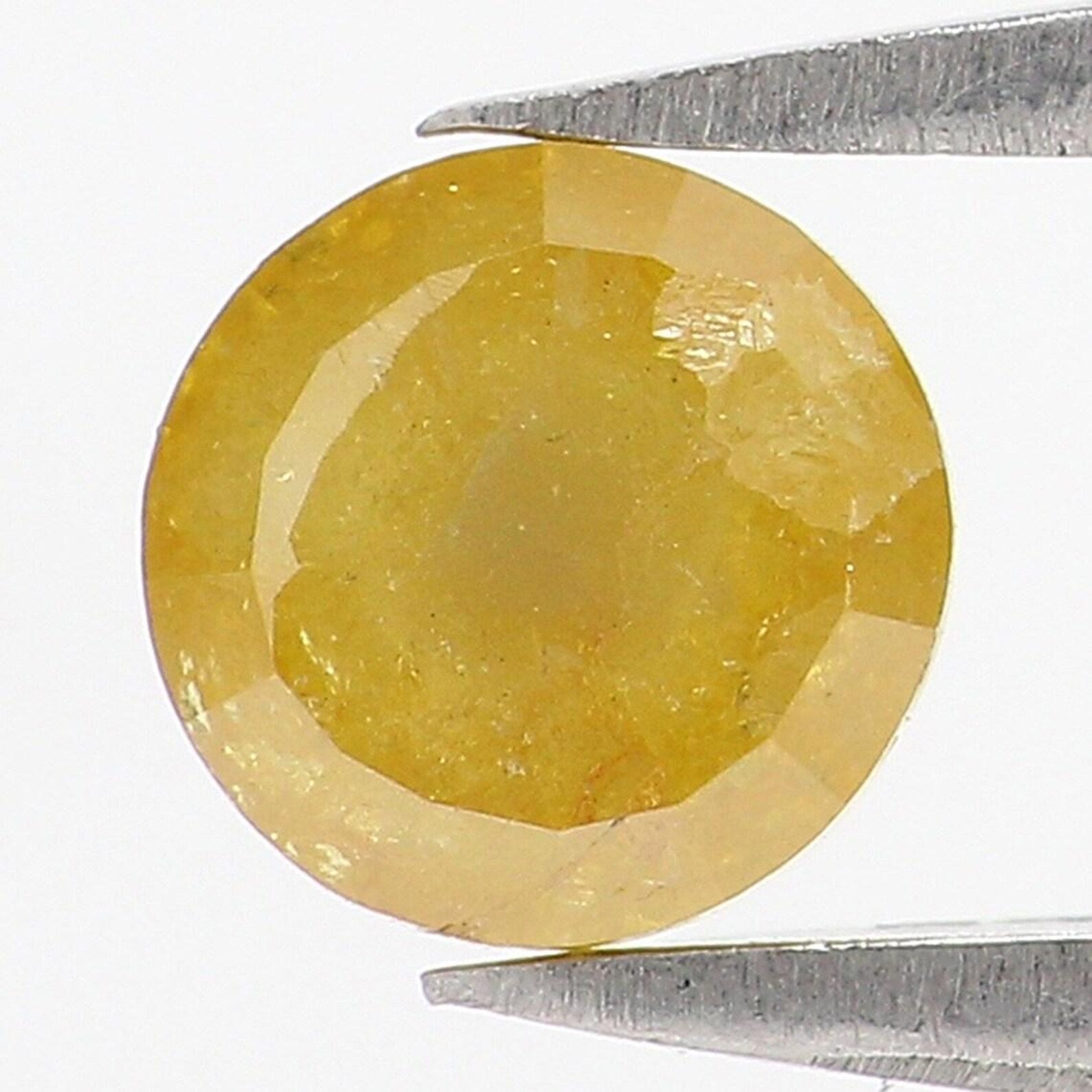 0.70 CT Natural Loose Round Shape Diamond Yellow Color Round Cut Diamond 5.30 MM Natural Loose Yellow Color Round Rose Cut Diamond NQ619