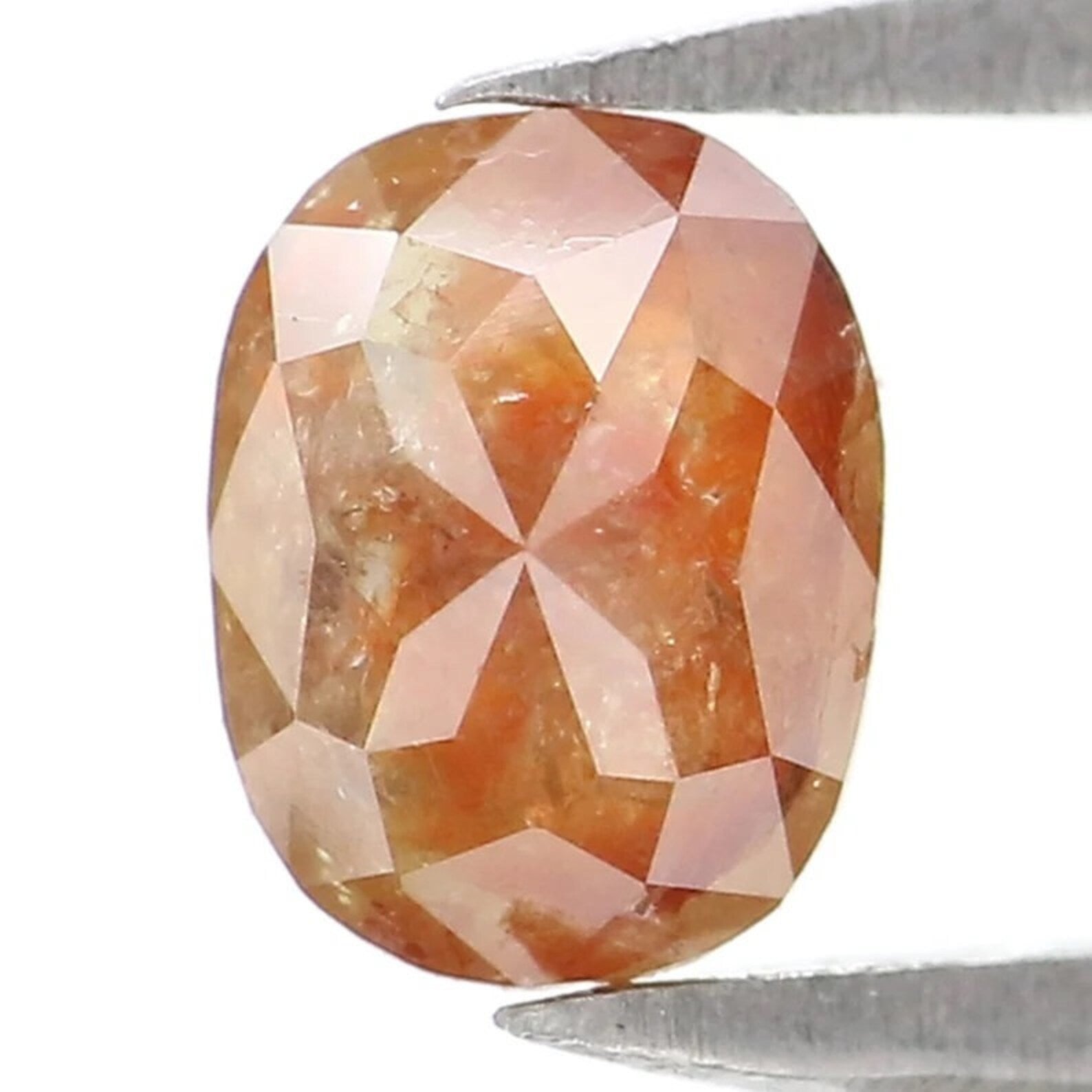 0.68 CT Natural Loose Oval Shape Diamond Brown Color Oval Diamond 5.95 MM Natural Loose Diamond Brown Color Oval Rose Cut Diamond NQB2214