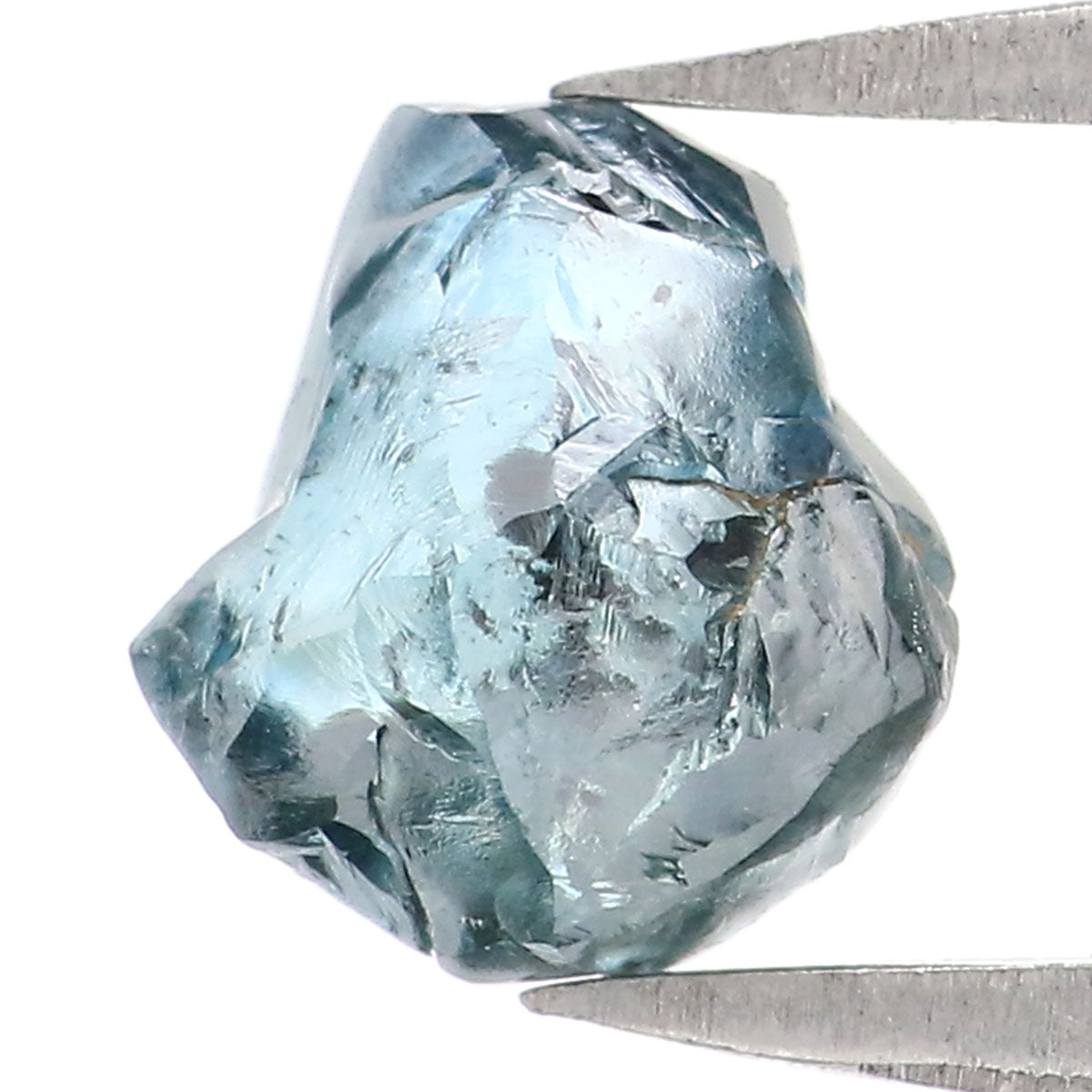 1.19 CT Natural Loose Rough Shape Diamond Blue Color Rough Cut Diamond 6.75 MM Natural Loose Blue Diamond Rough Irregular Cut Diamond LQ2321
