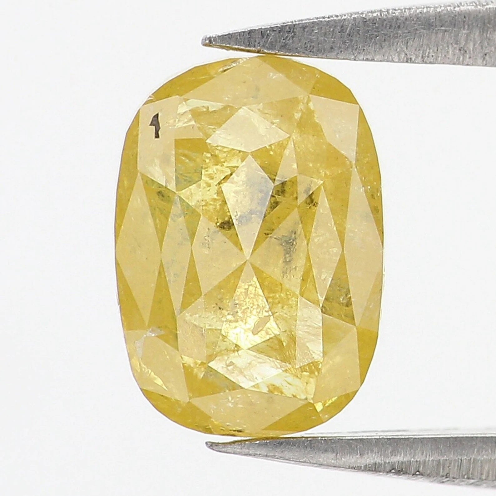 1.65 CT Natural Loose Oval Diamond Yellow Color Oval Cut Diamond 7.95 MM Natural Loose Diamond Yellow Color Oval Rose Cut Diamond NQ324