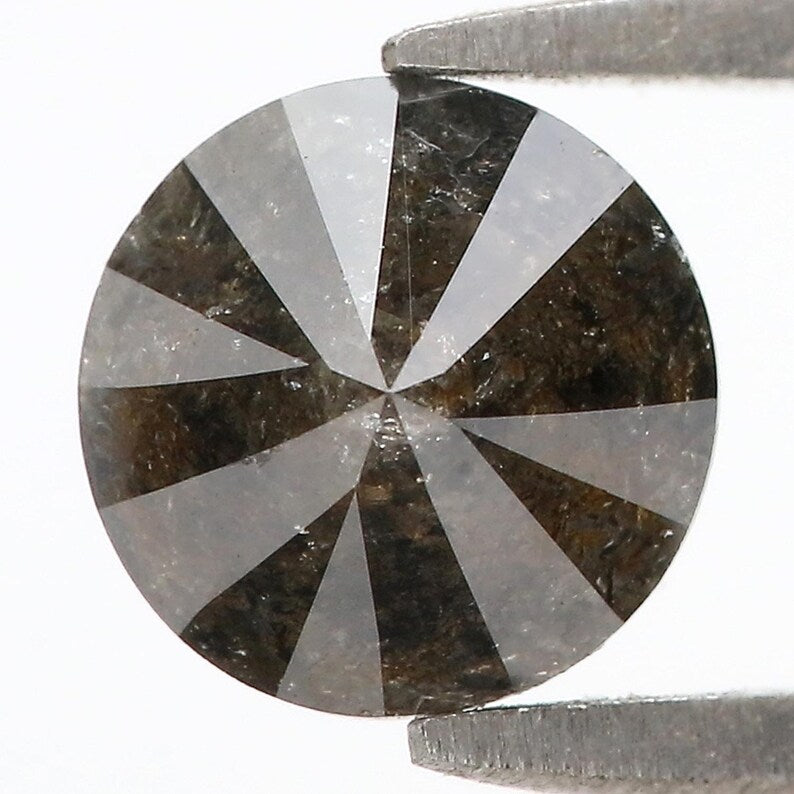 1.78 Ct Natural Loose Round Shape Diamond Black Color Cut Diamond 7.15 MM Natural Diamond Black Color Round Brilliant Cut Diamond NQ515