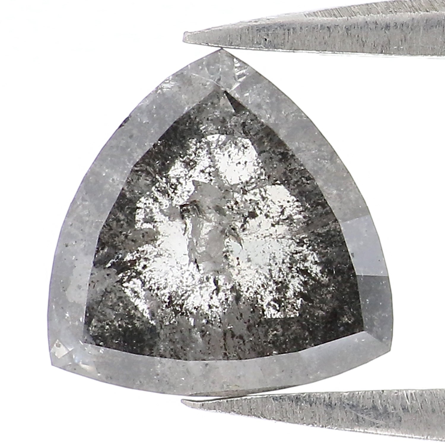 Natural Loose Triangle Diamond, Salt And Pepper Triangle Diamond, Natural Loose Diamond, Triangle Cut Diamond, 1.12 CT Triangle Shape KDL2923