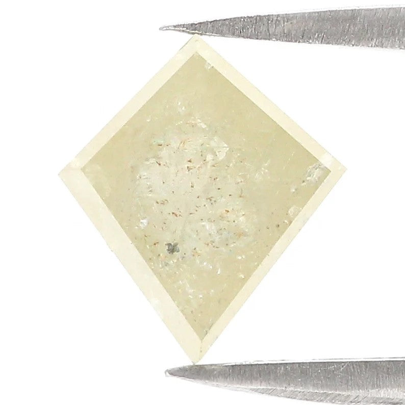 1.43 CT Natural Loose Kite Shape Diamond Yellow Color Kite Cut Diamond 7.65 MM Natural Loose Diamond Grey Color Kite Rose Cut Diamond QN2517