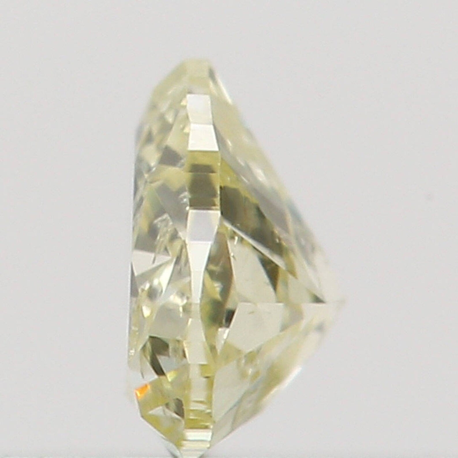 0.14 Ct Loose Diamond Heart Yellow Color I2 Clarity 3.40 MM N7327