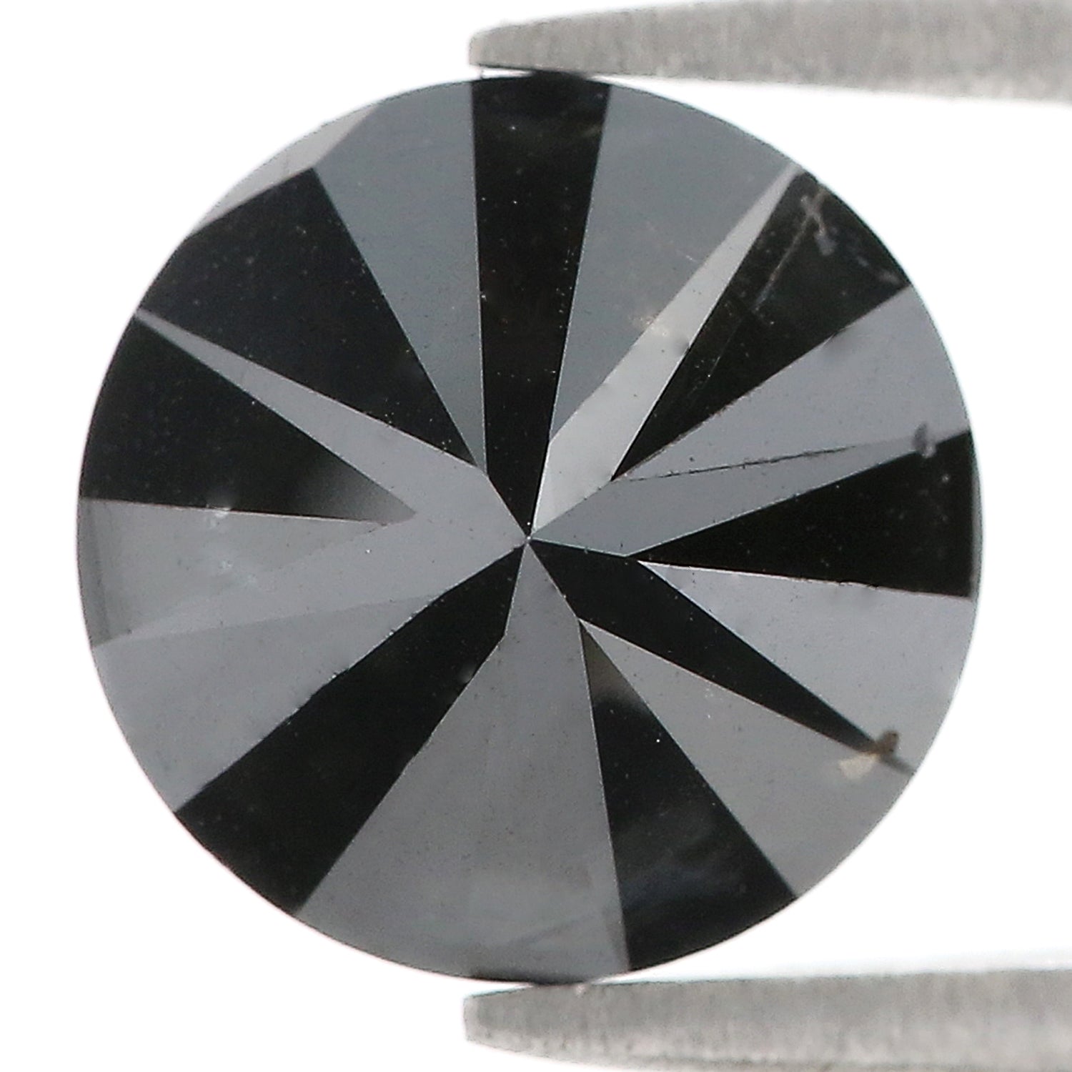 4.23 Ct Natural Loose Round Shape Diamond Black Color Round Cut Diamond 9.65 MM Natural Loose Diamond Round Brilliant Cut Diamond QL9505